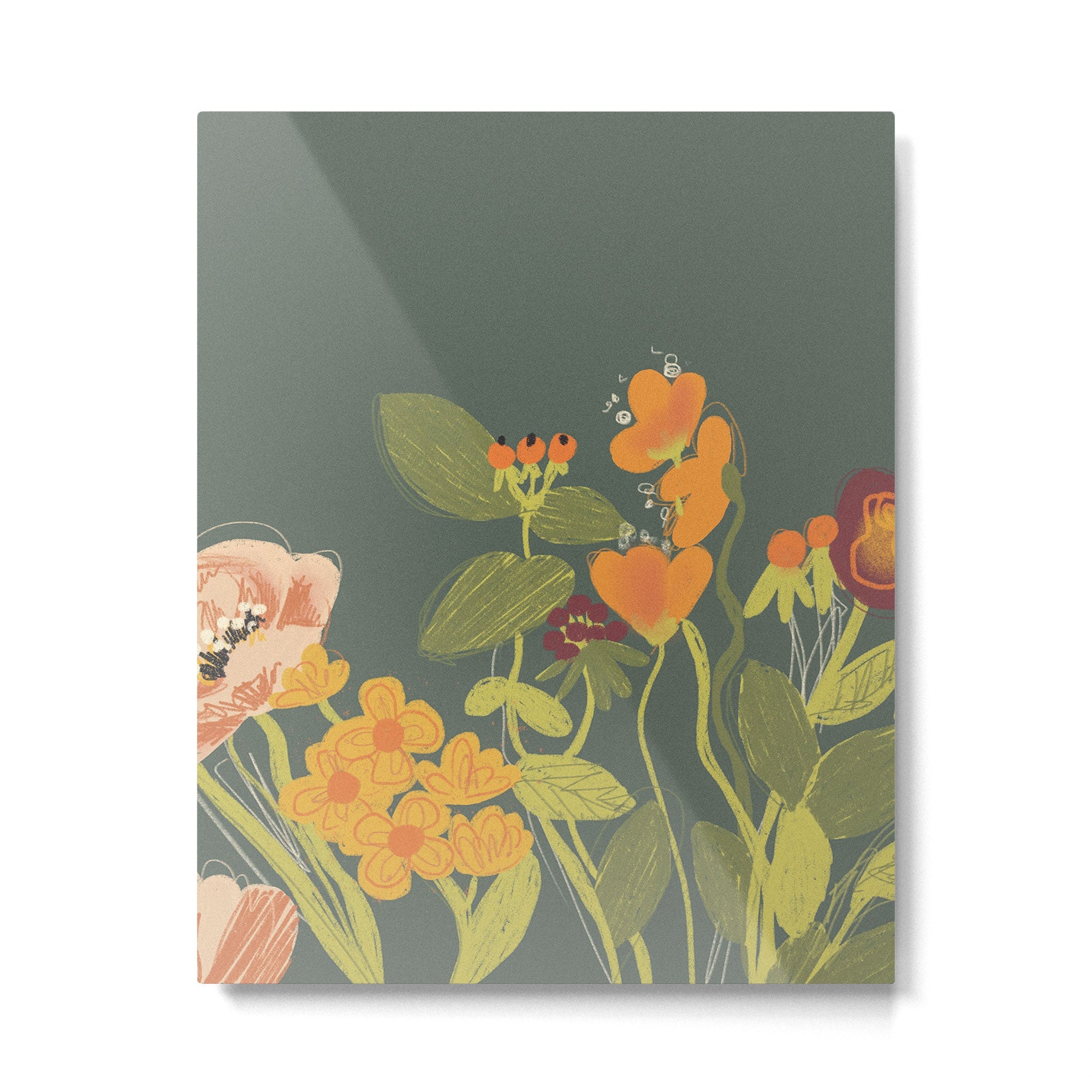 Meadow flowers Metal Print | TeksDecor