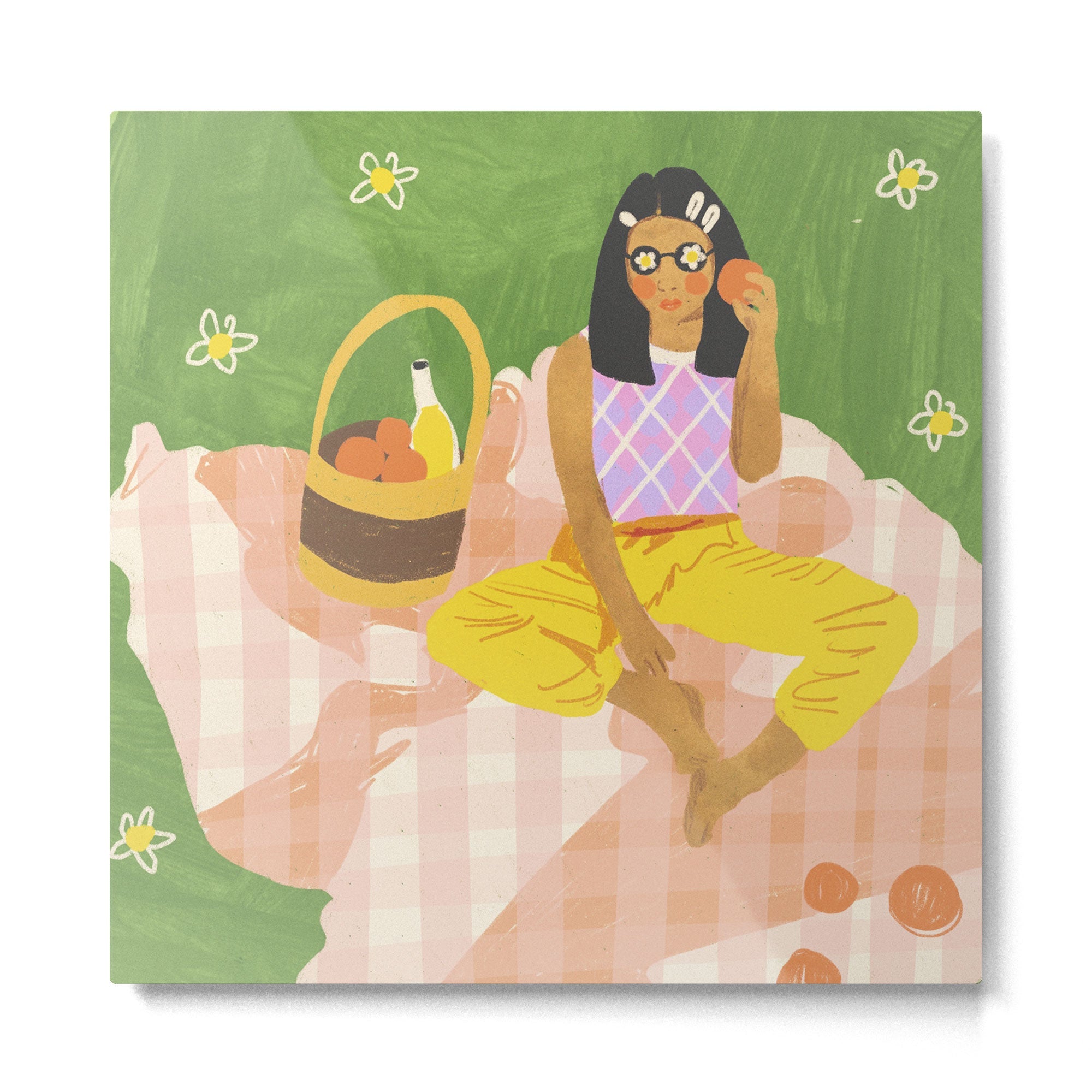 Picnic Metal Print | TeksDecor