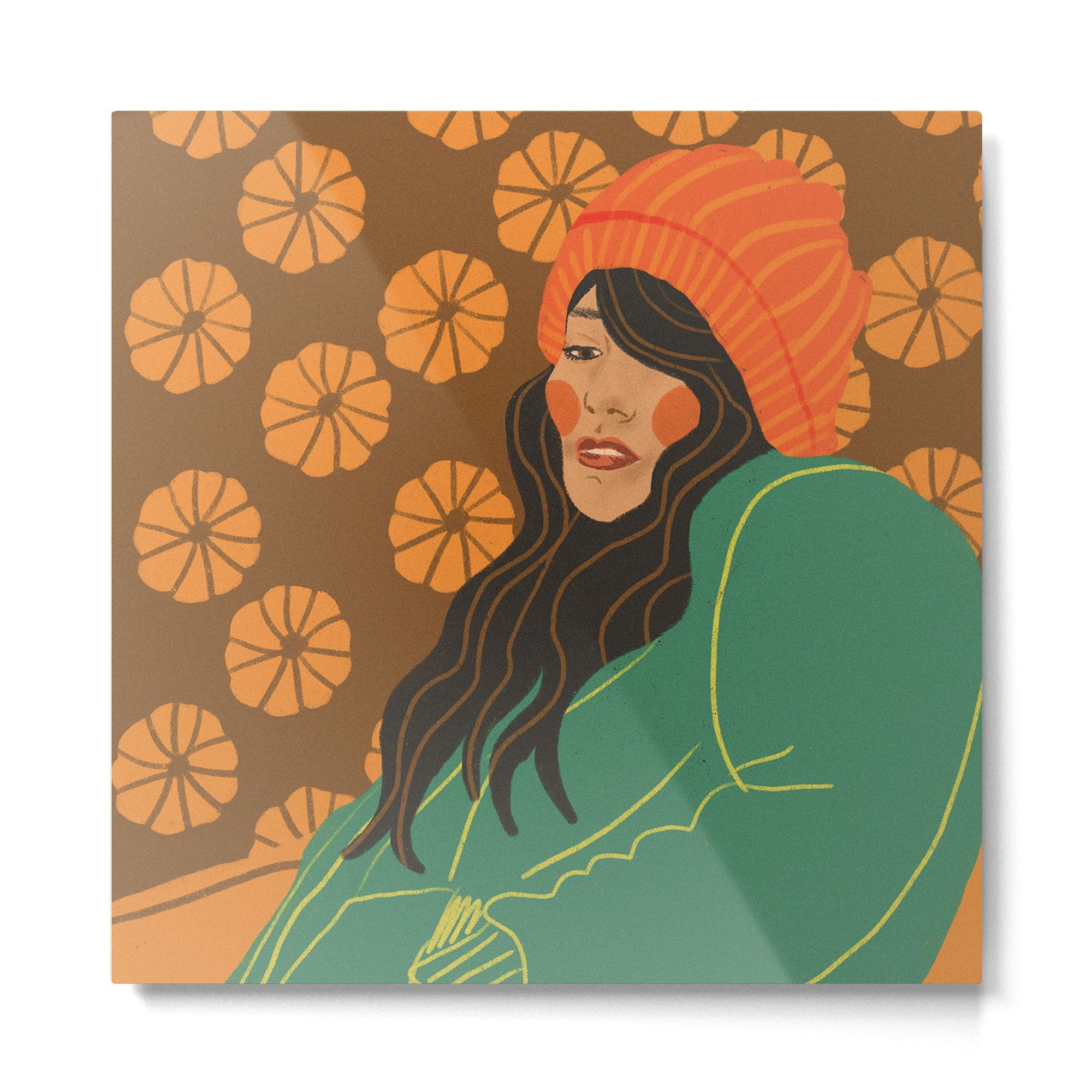 Pumpkin days Metal Print | TeksDecor