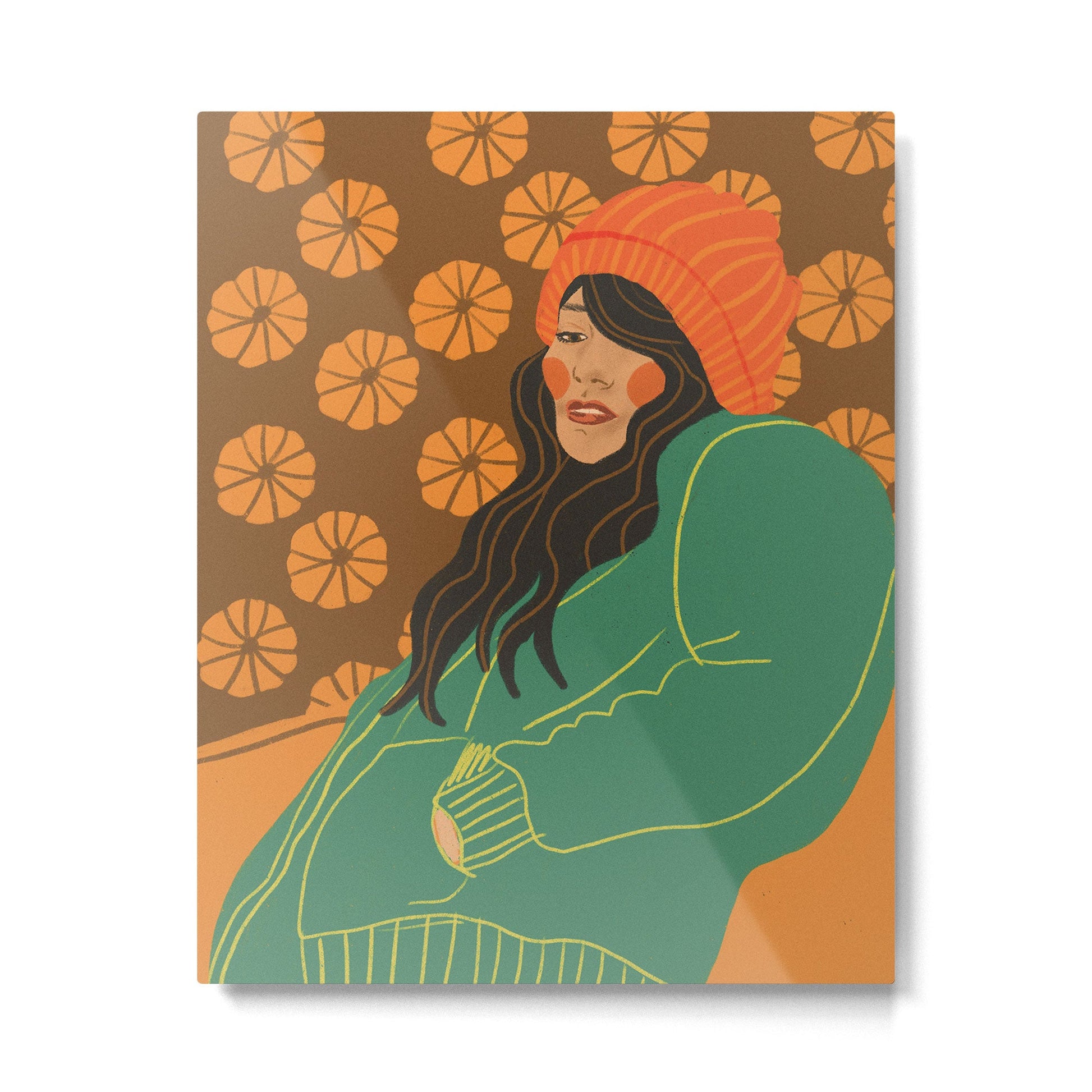 Pumpkin days Metal Print | TeksDecor