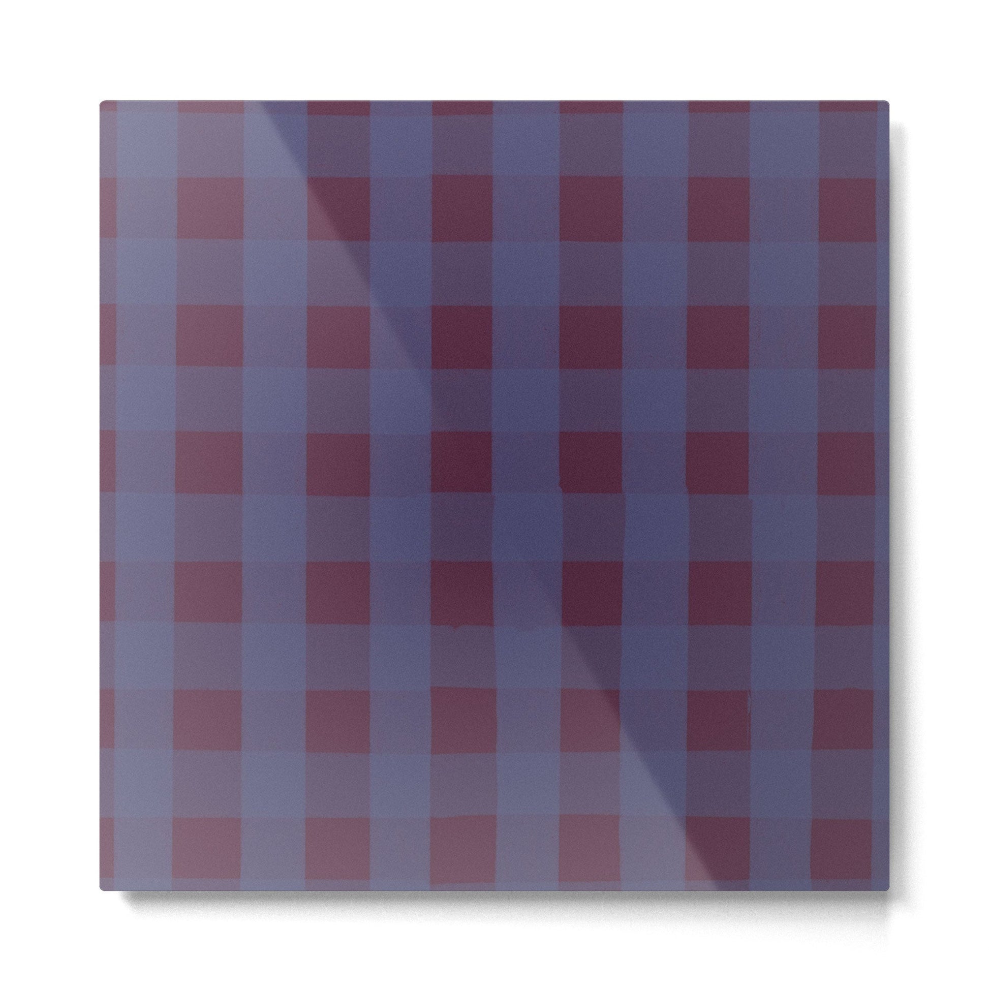 Purple criss-cross Metal Print | TeksDecor