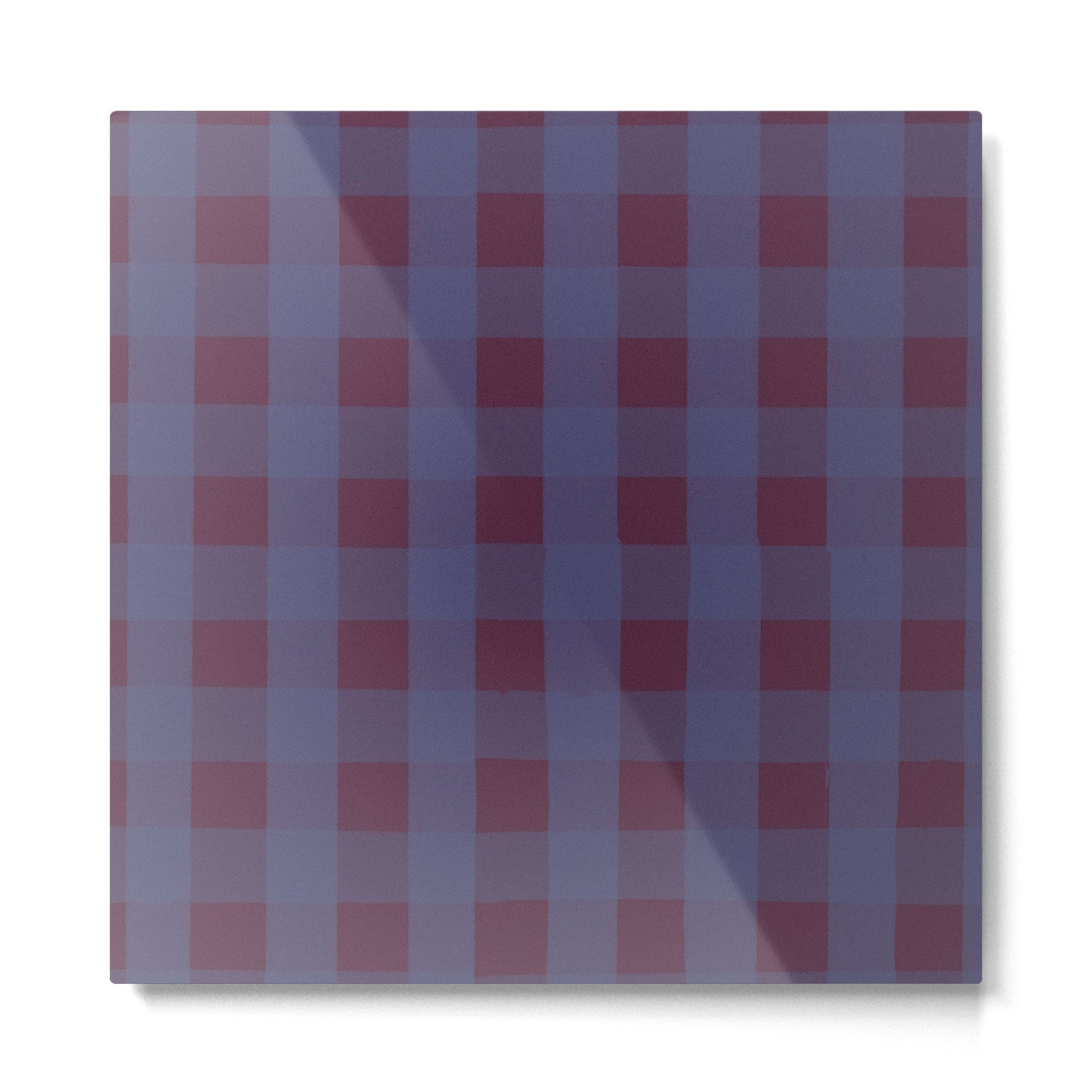 Purple criss-cross Metal Print | TeksDecor