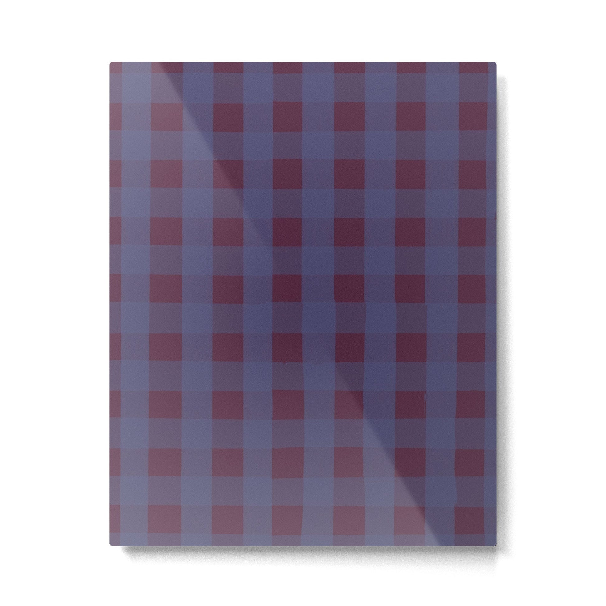 Purple criss-cross Metal Print | TeksDecor