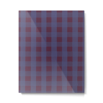 Purple criss-cross Metal Print | TeksDecor
