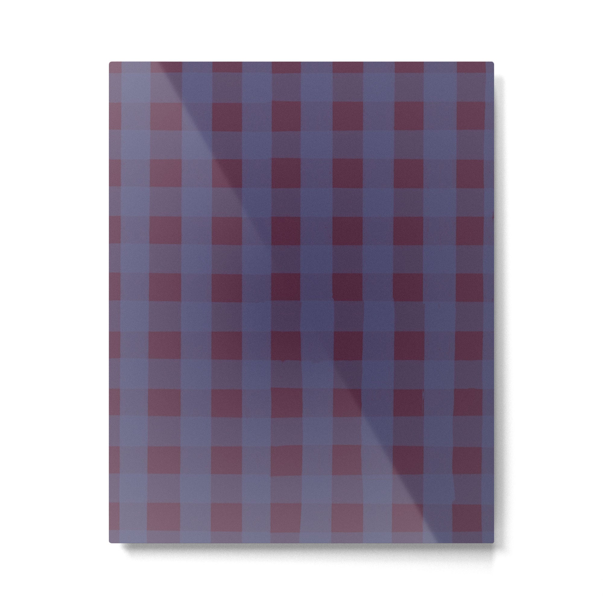 Purple criss-cross Metal Print | TeksDecor
