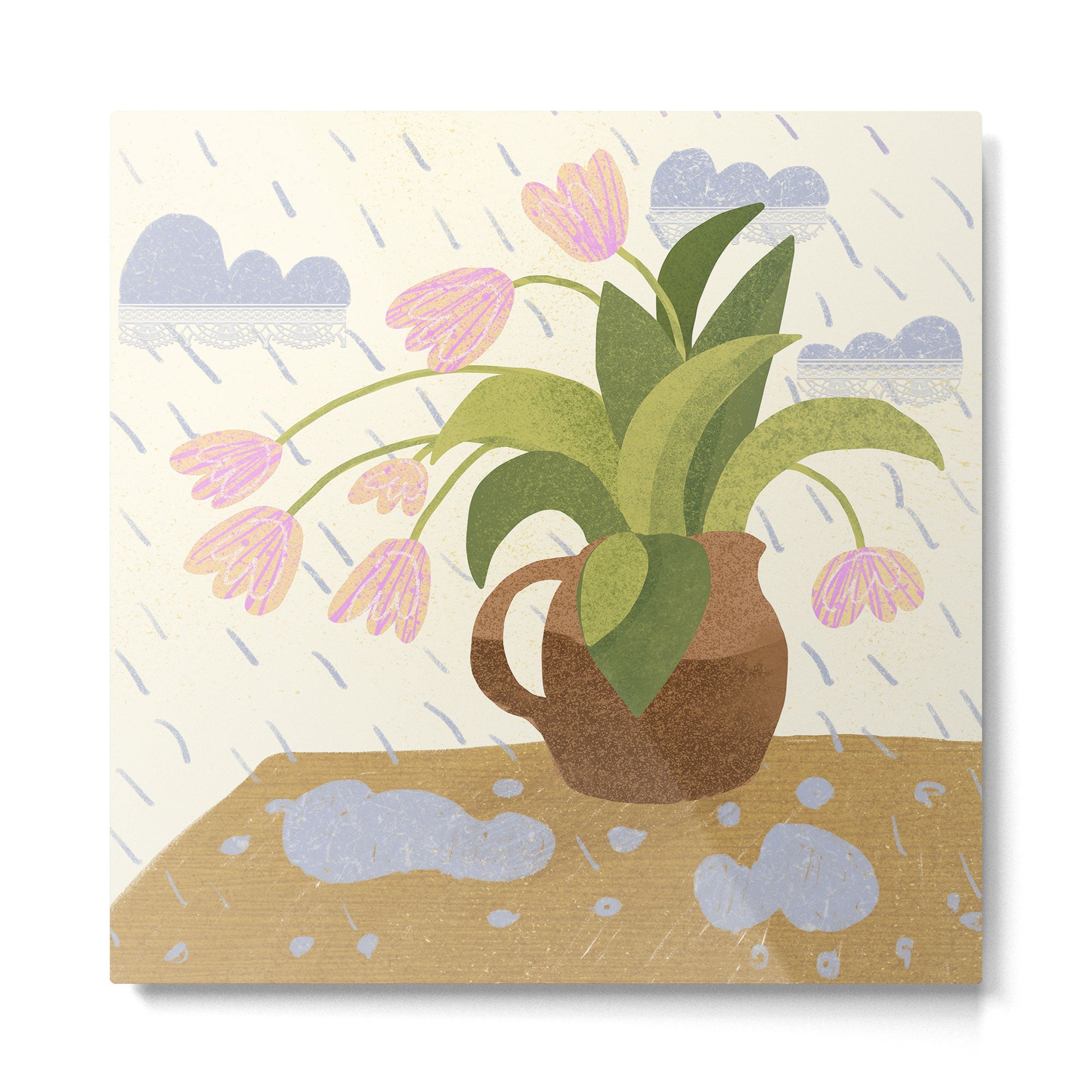 Rain Saves from Burning Out Metal Print | TeksDecor