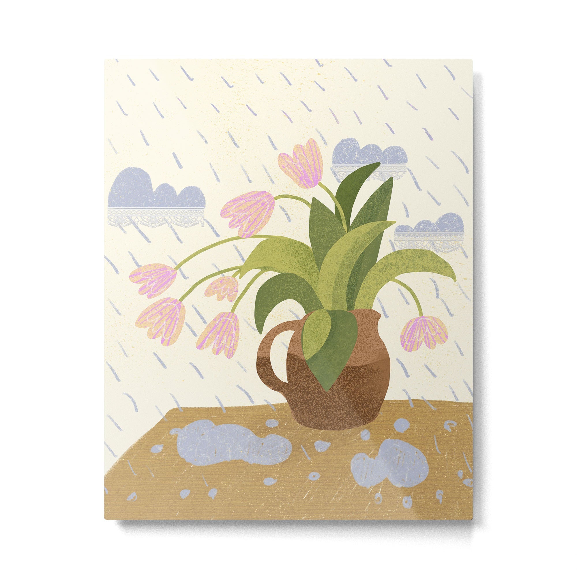 Rain Saves from Burning Out Metal Print | TeksDecor