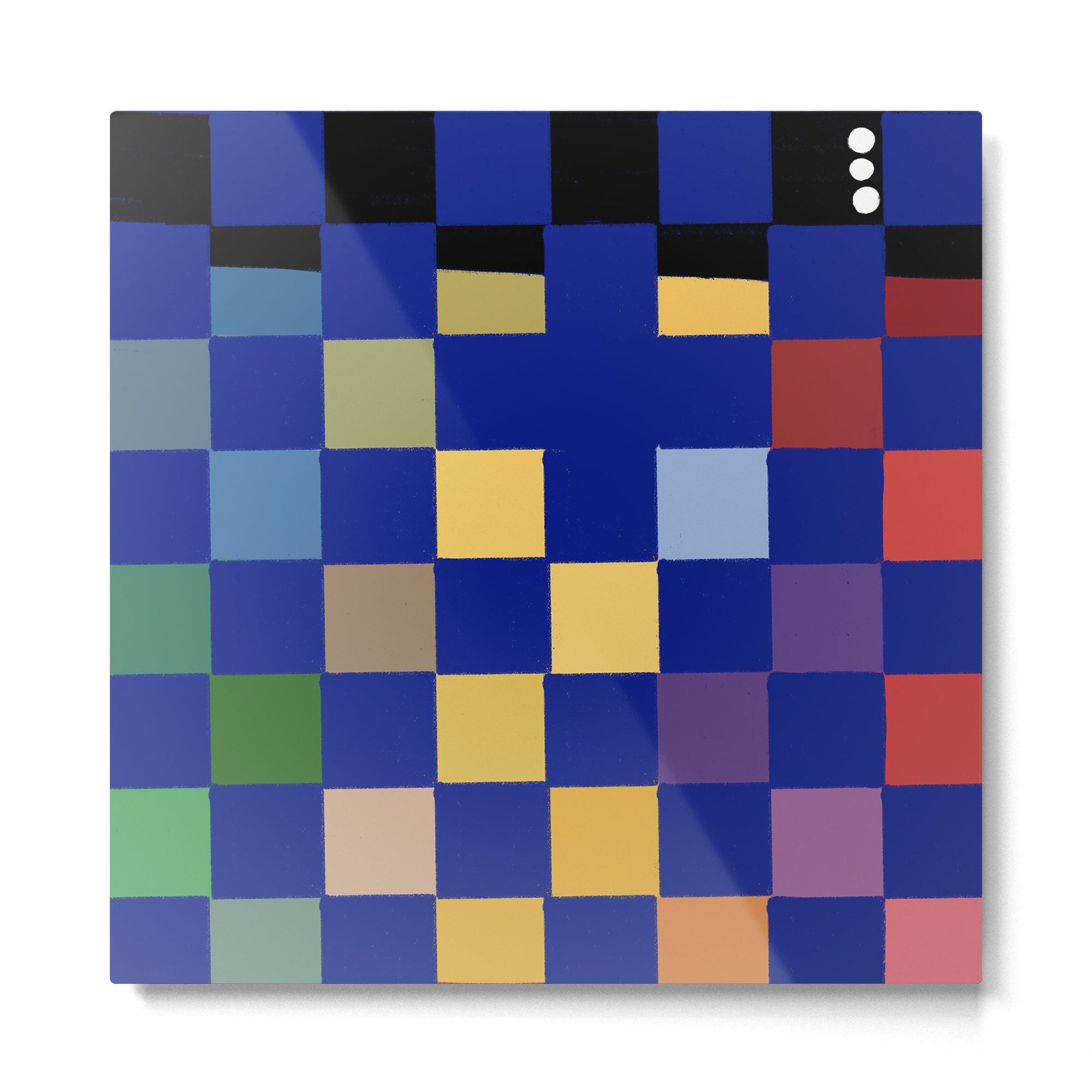 Rainbow checkerboard#1 Metal Print | TeksDecor