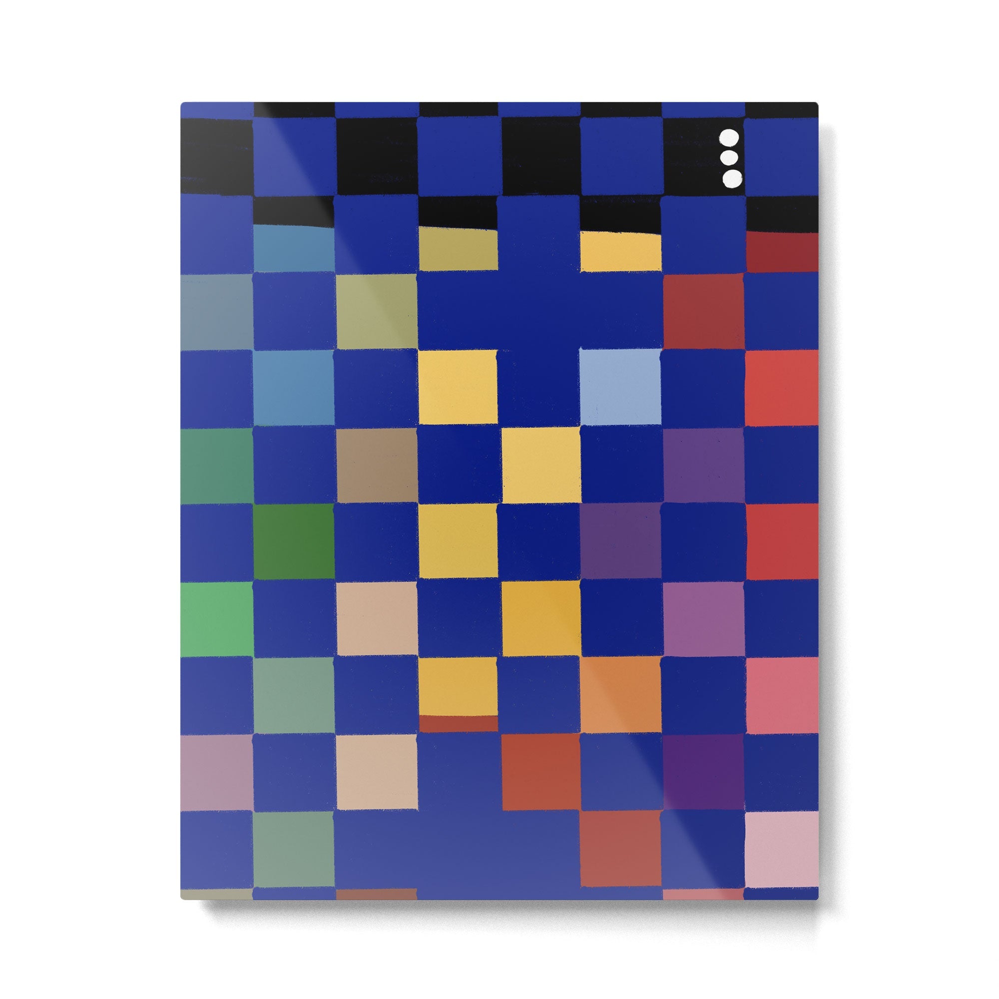 Rainbow checkerboard#1 Metal Print | TeksDecor