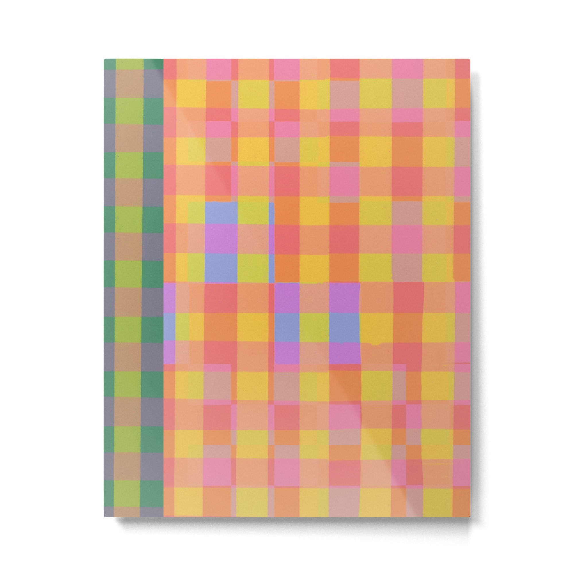 Rainbow criss-cross Metal Print | TeksDecor