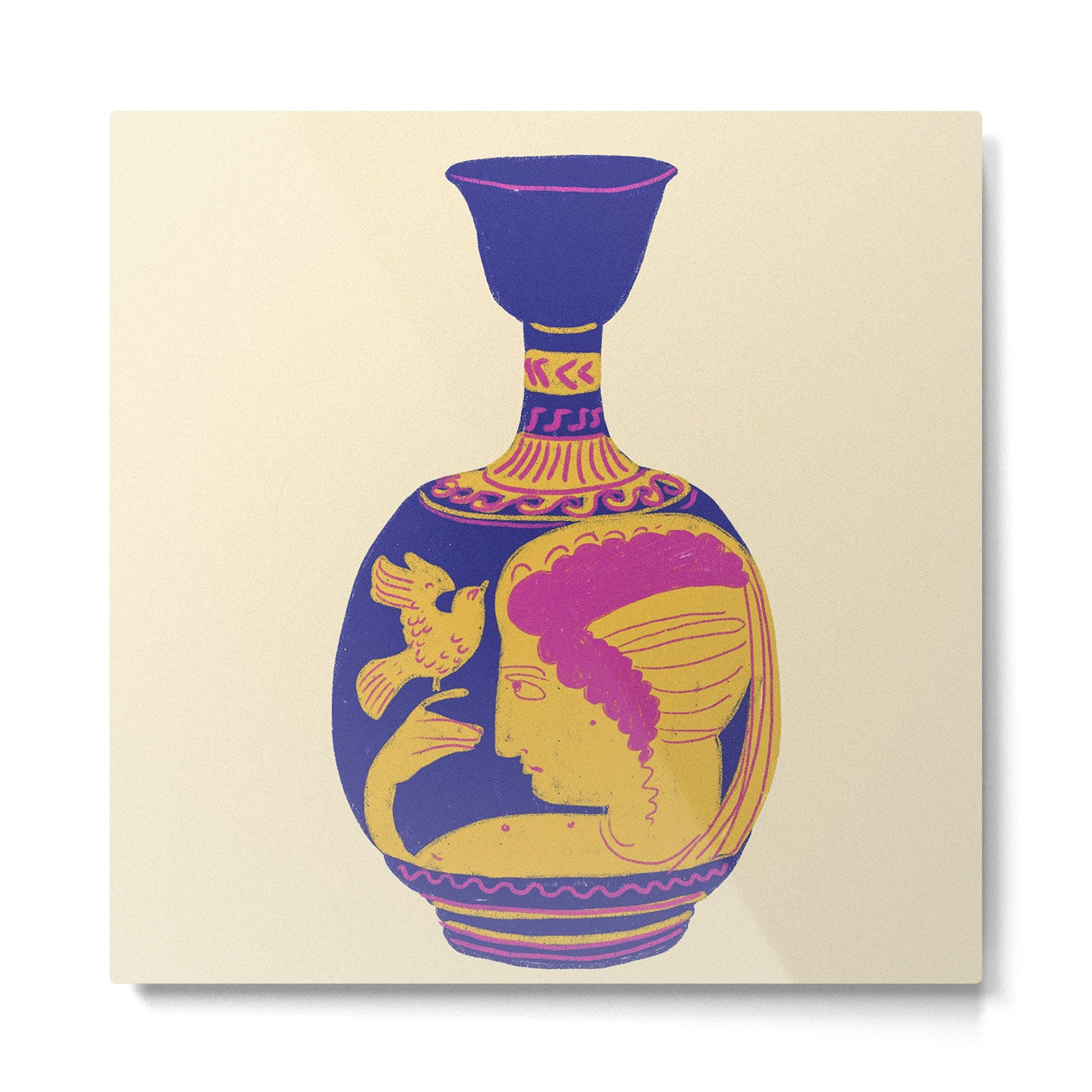 Roman vase Metal Print | TeksDecor