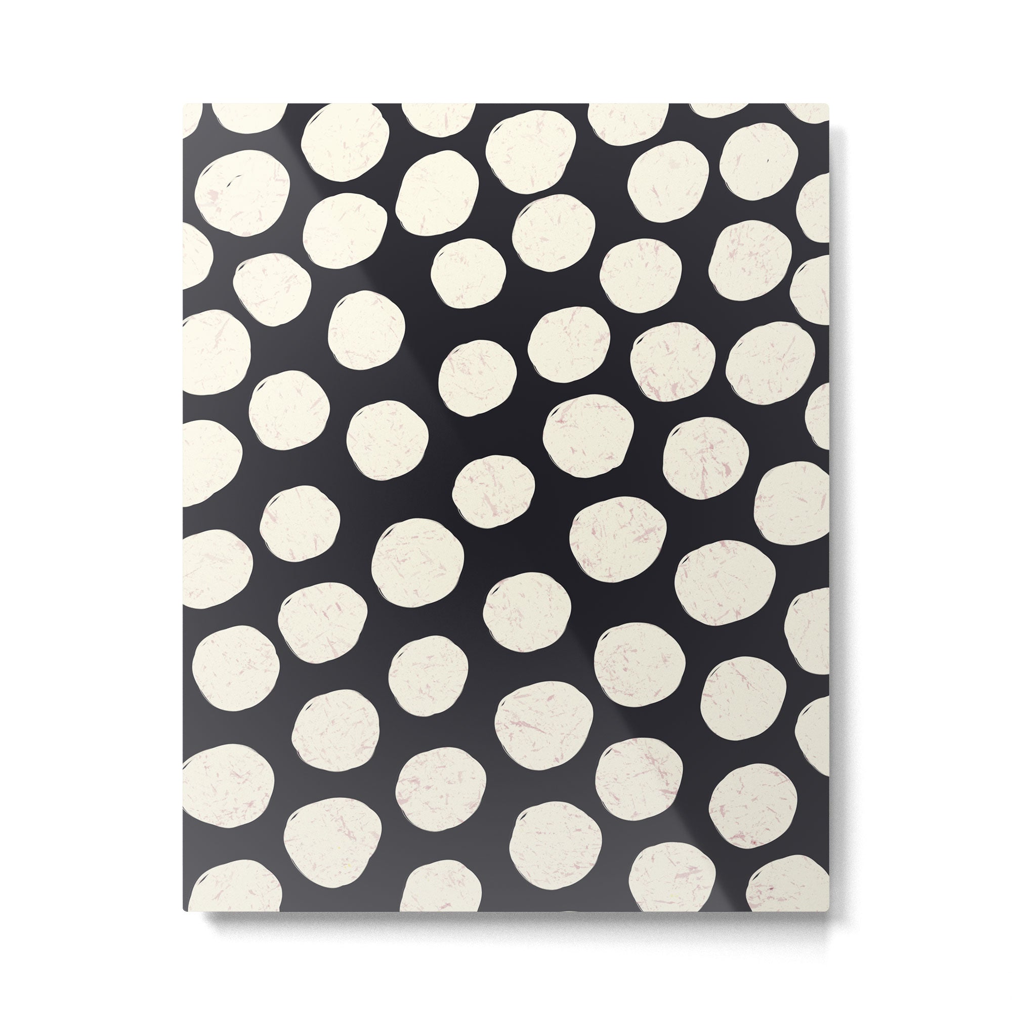 Spotty in Black Metal Print | TeksDecor