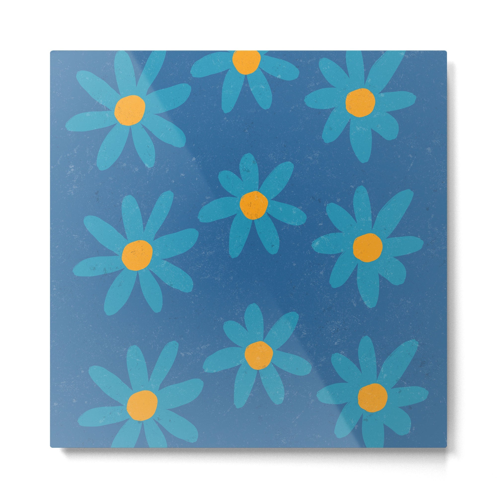 Spring Blue Metal Print | TeksDecor