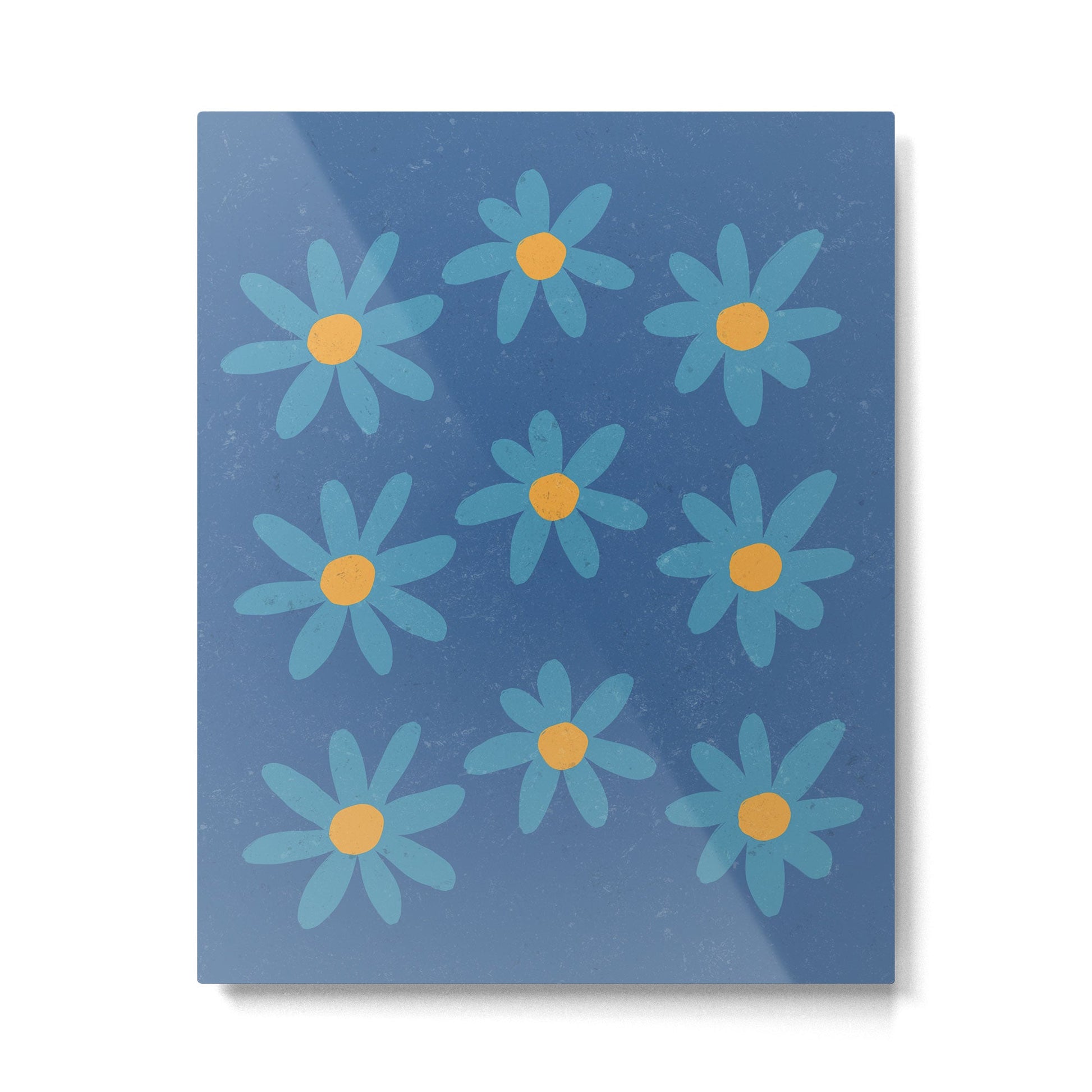 Spring Blue Metal Print | TeksDecor