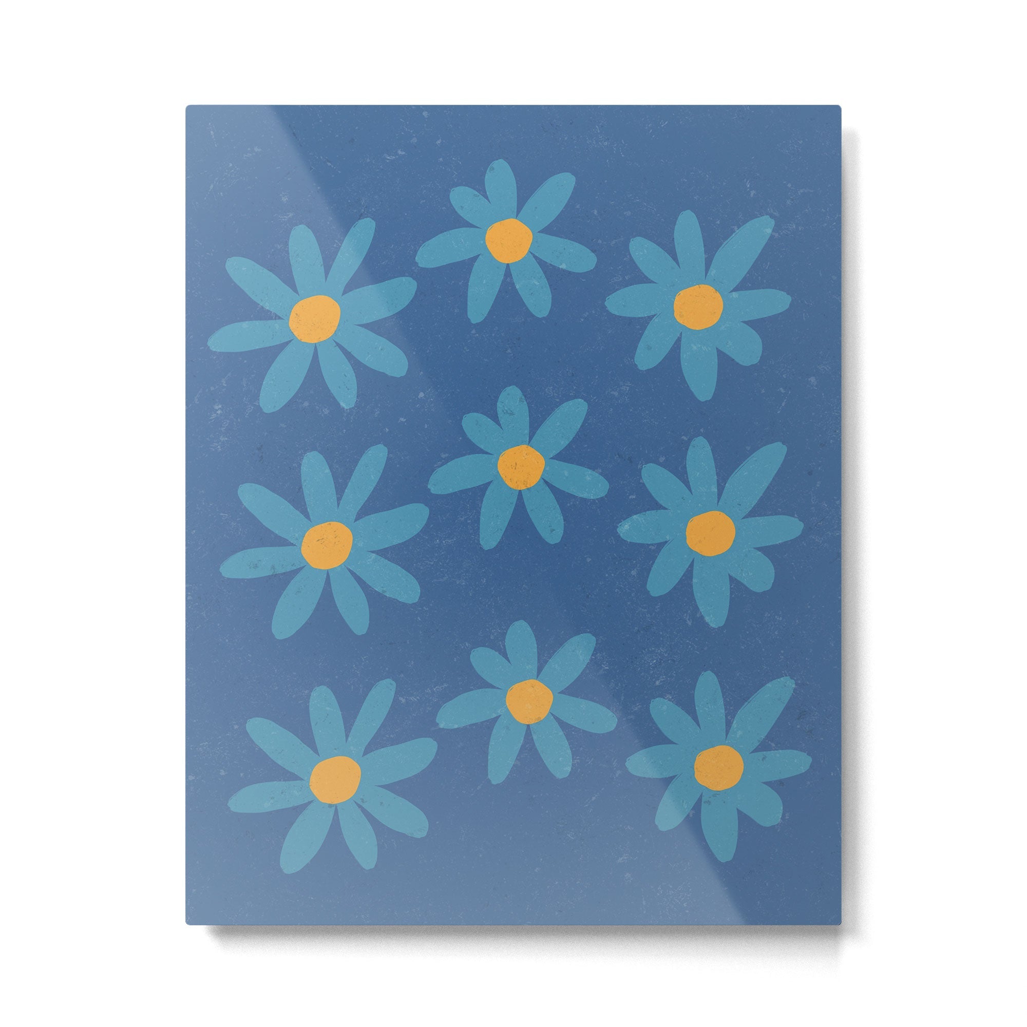 Spring Blue Metal Print | TeksDecor