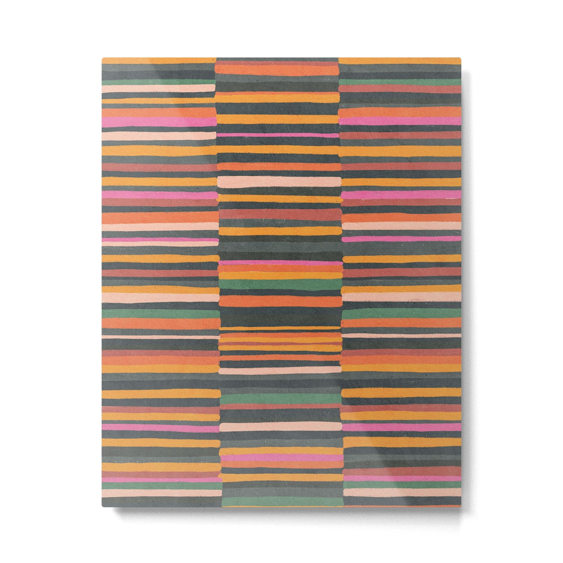 Striped pattern 02 Metal Print | TeksDecor