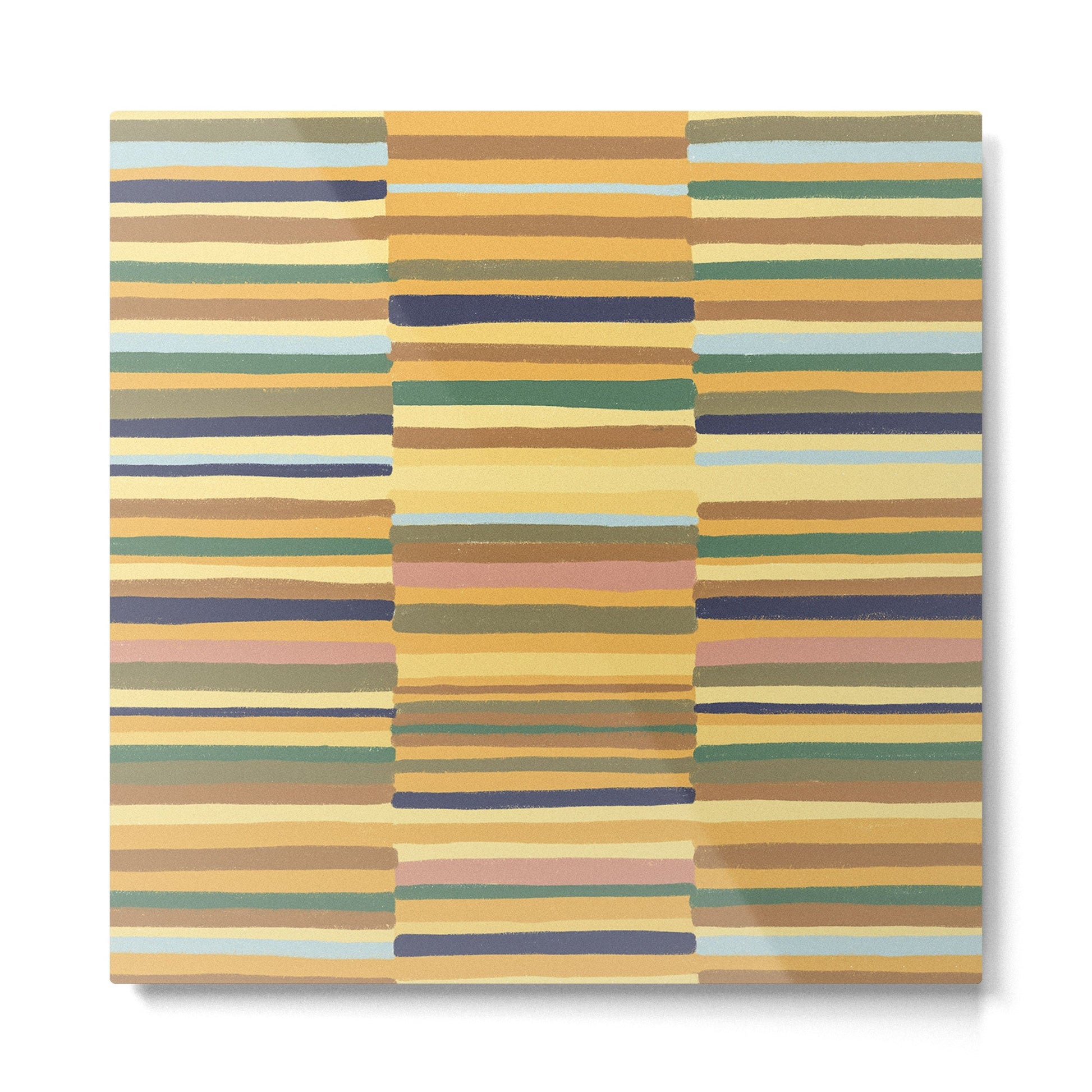 Striped pattern 03 Metal Print | TeksDecor
