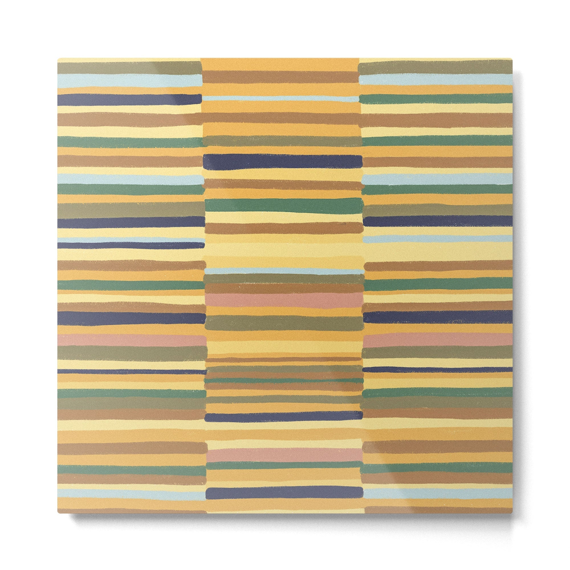 Striped pattern 03 Metal Print | TeksDecor