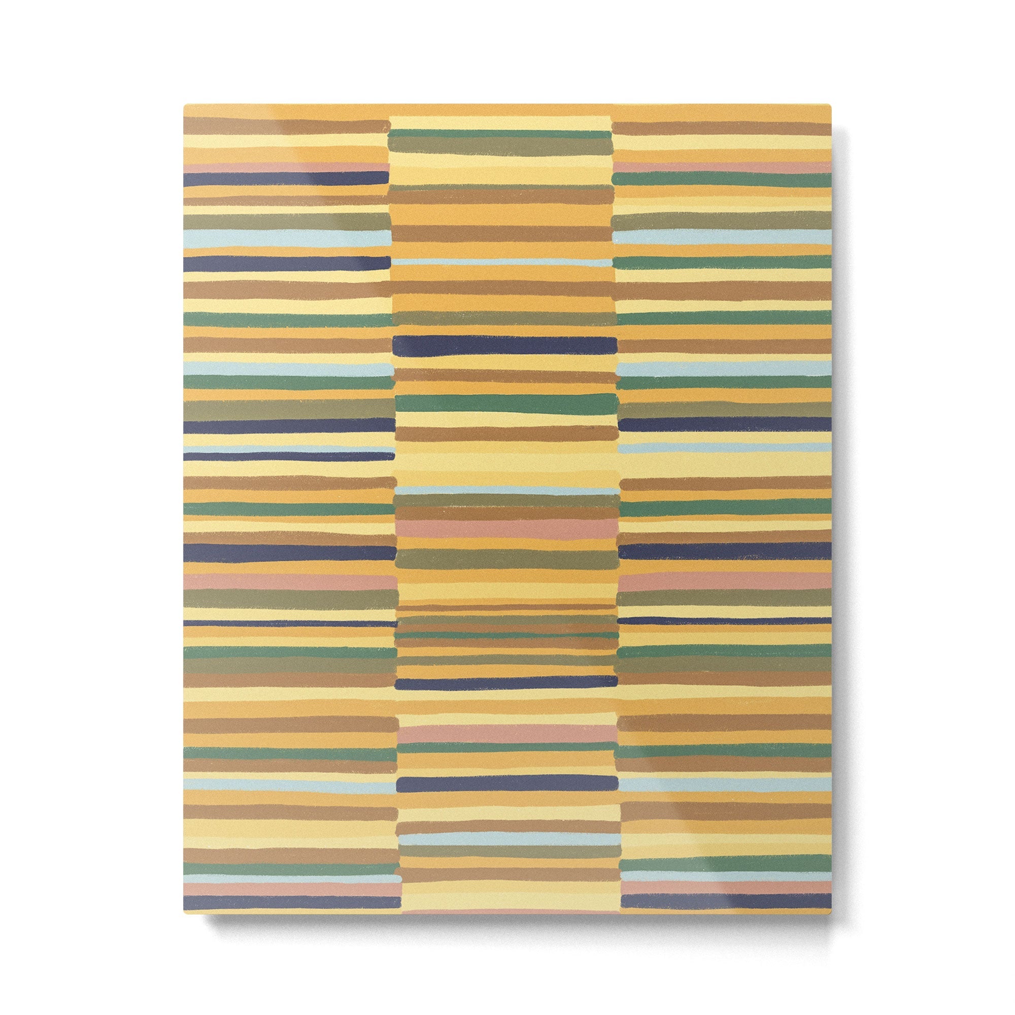 Striped pattern 03 Metal Print | TeksDecor