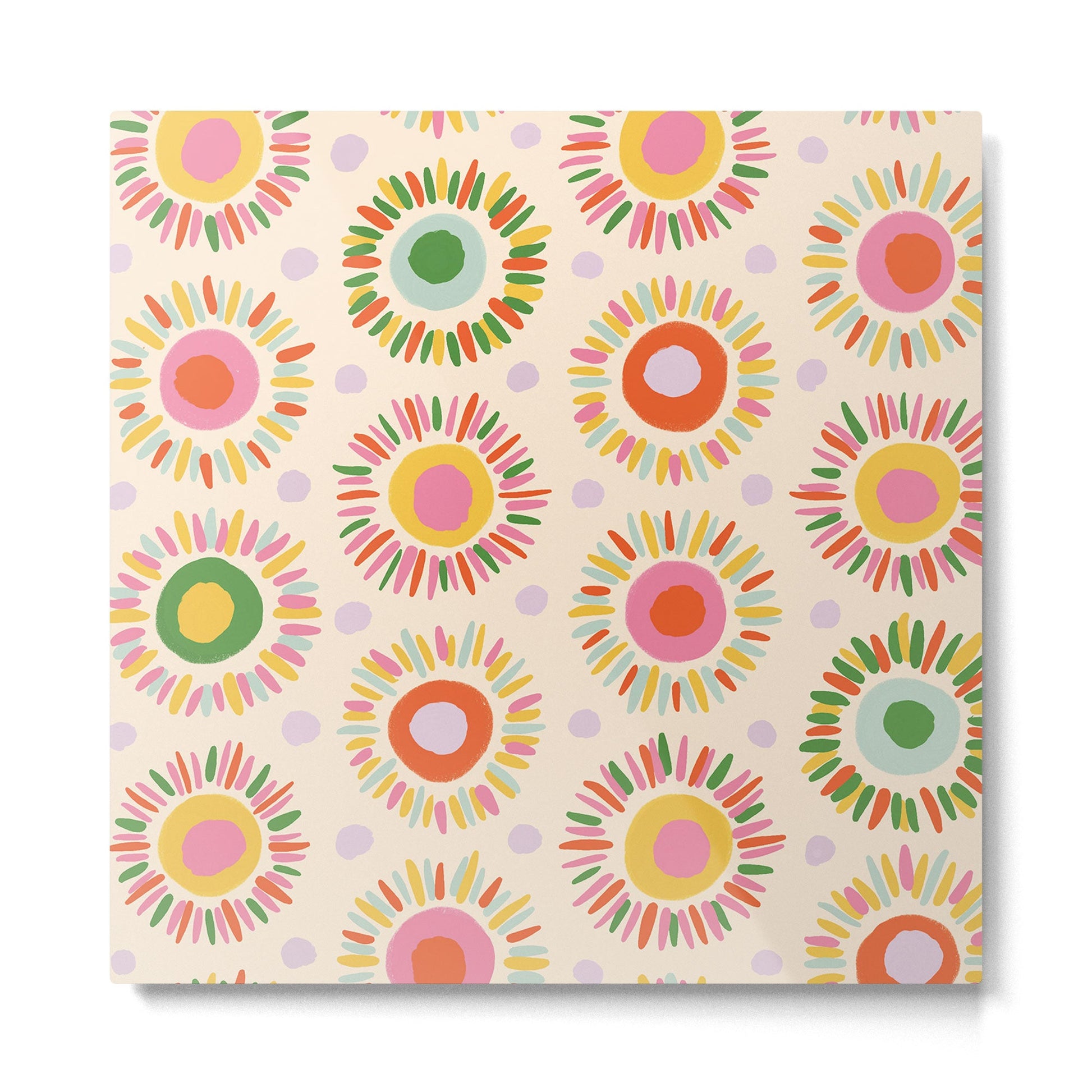 Sunny pattern Metal Print | TeksDecor
