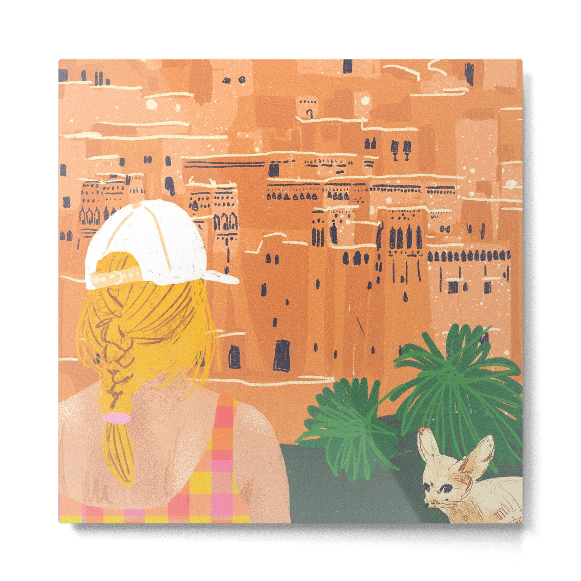 Travelist Metal Print | TeksDecor