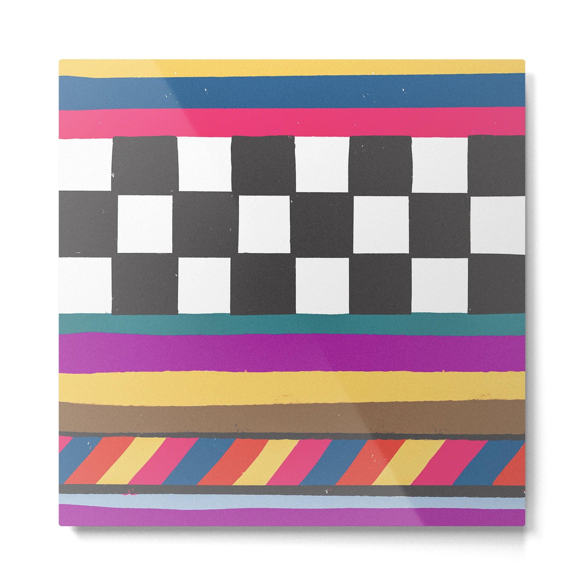 Tv screen Metal Print | TeksDecor