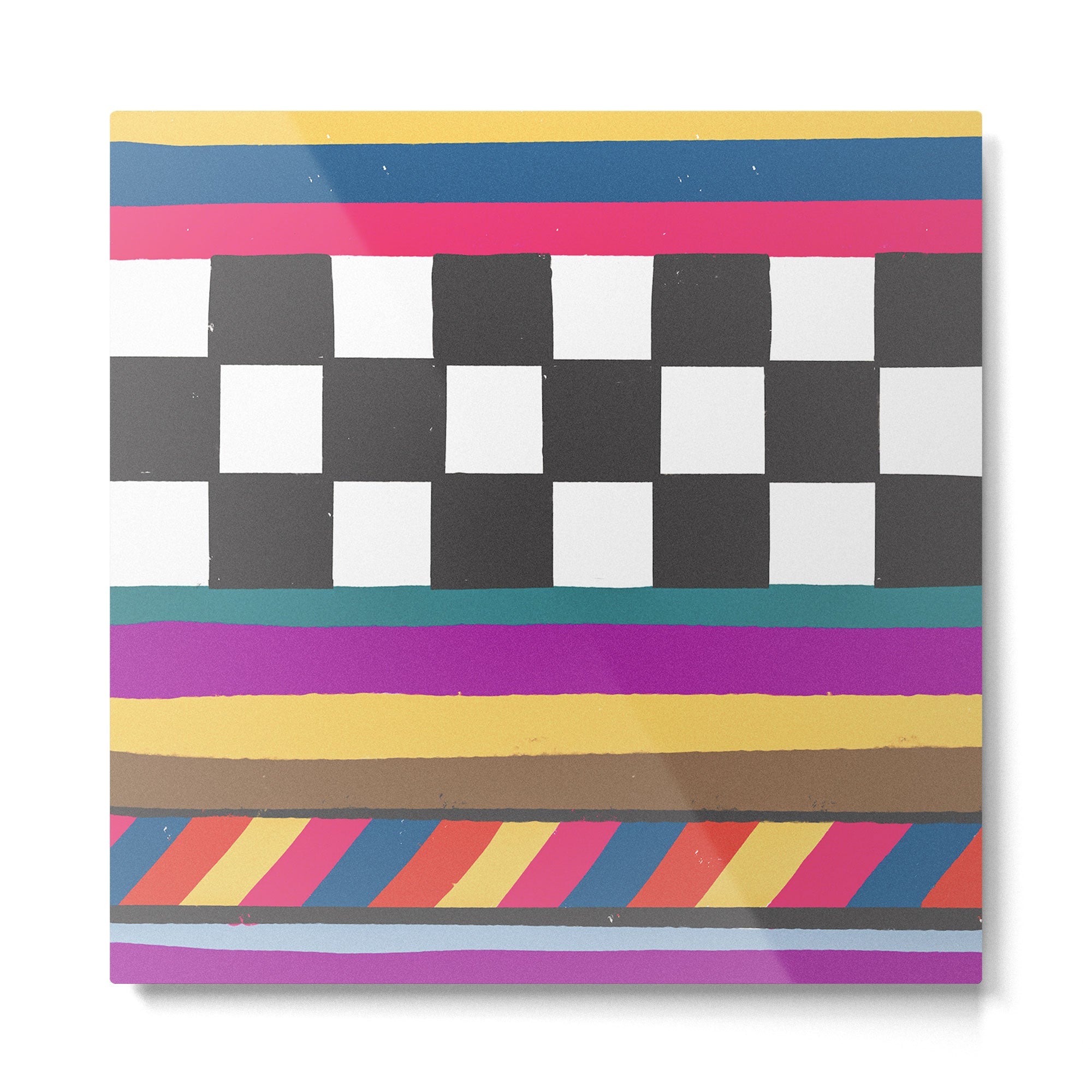 Tv screen Metal Print | TeksDecor