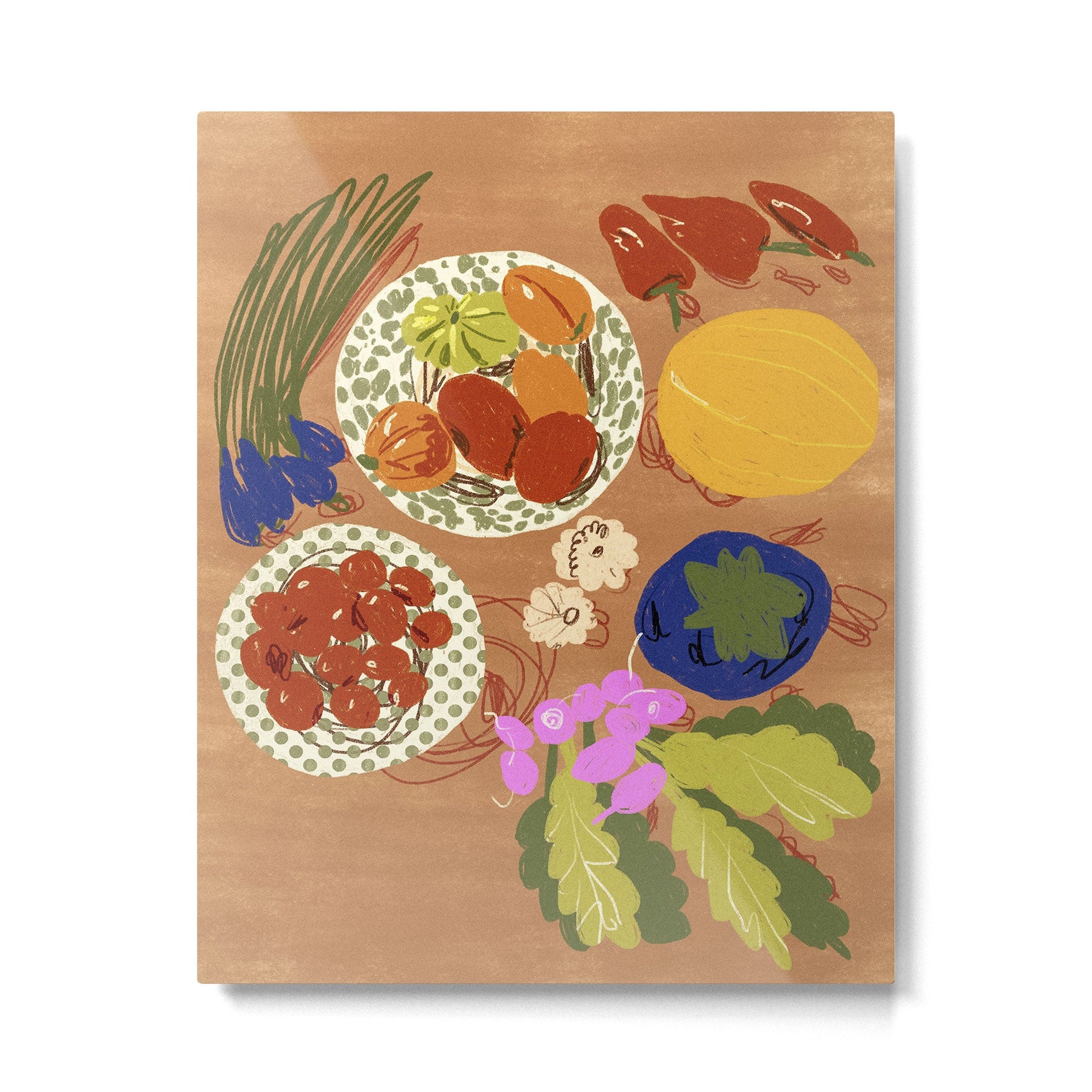 Vegetables Metal Print | TeksDecor