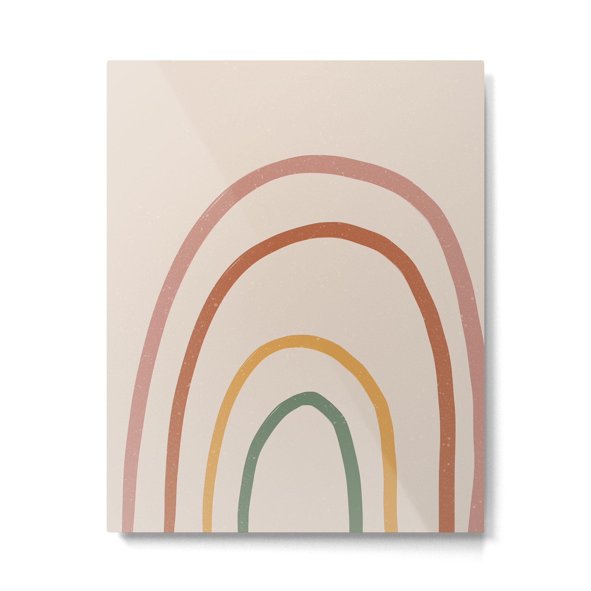 Warm Rainbow Metal Print | TeksDecor