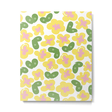 Yellow Meadow Metal Print | TeksDecor