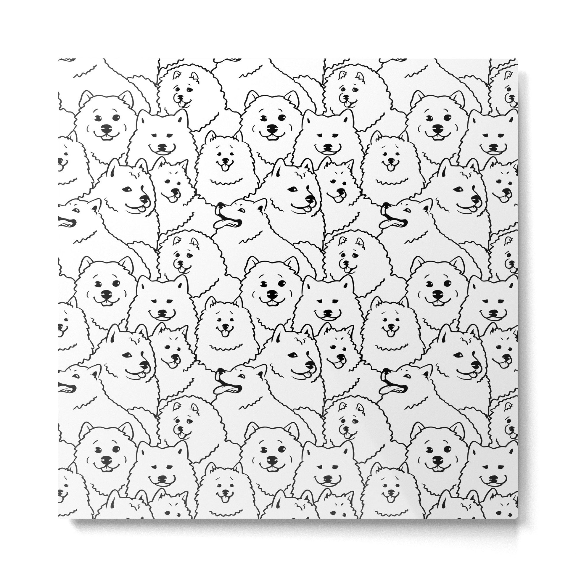 Oh Samoyed Metal Print | TeksDecor