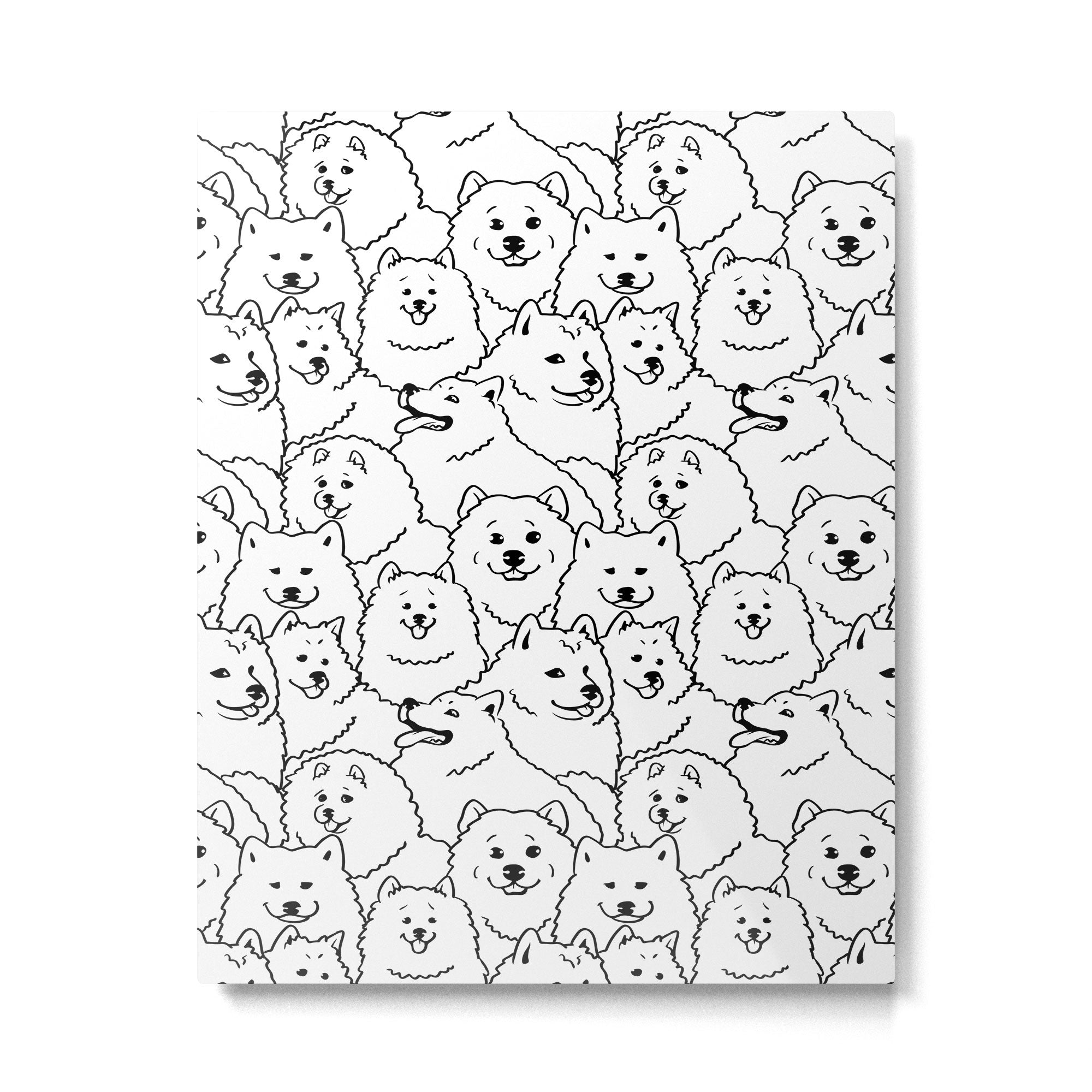 Oh Samoyed Metal Print | TeksDecor