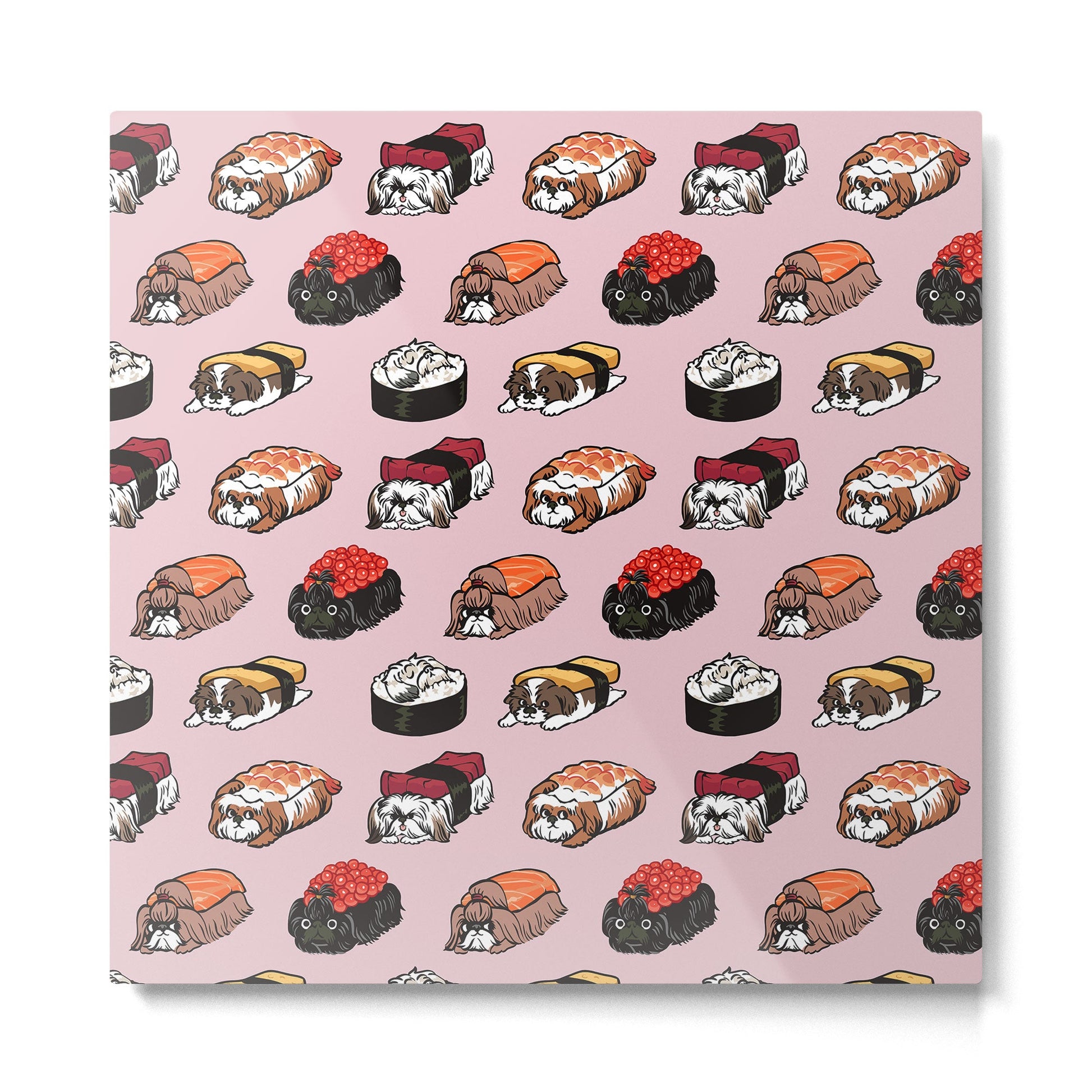 Sushi Shih Tzu Metal Print | TeksDecor