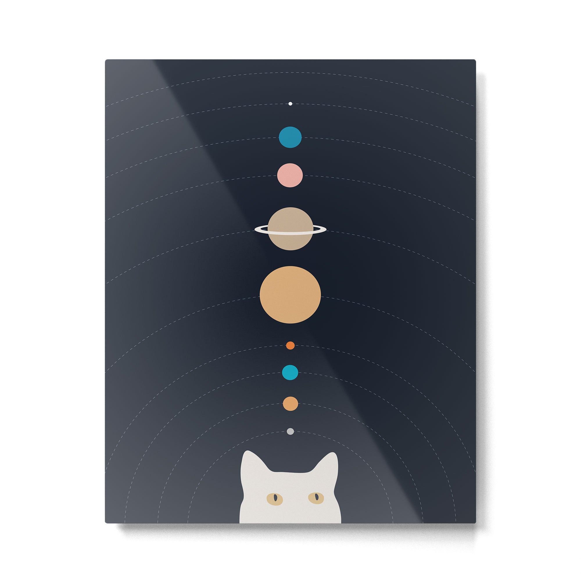 Cat Landscape 125 Metal Print | TeksDecor