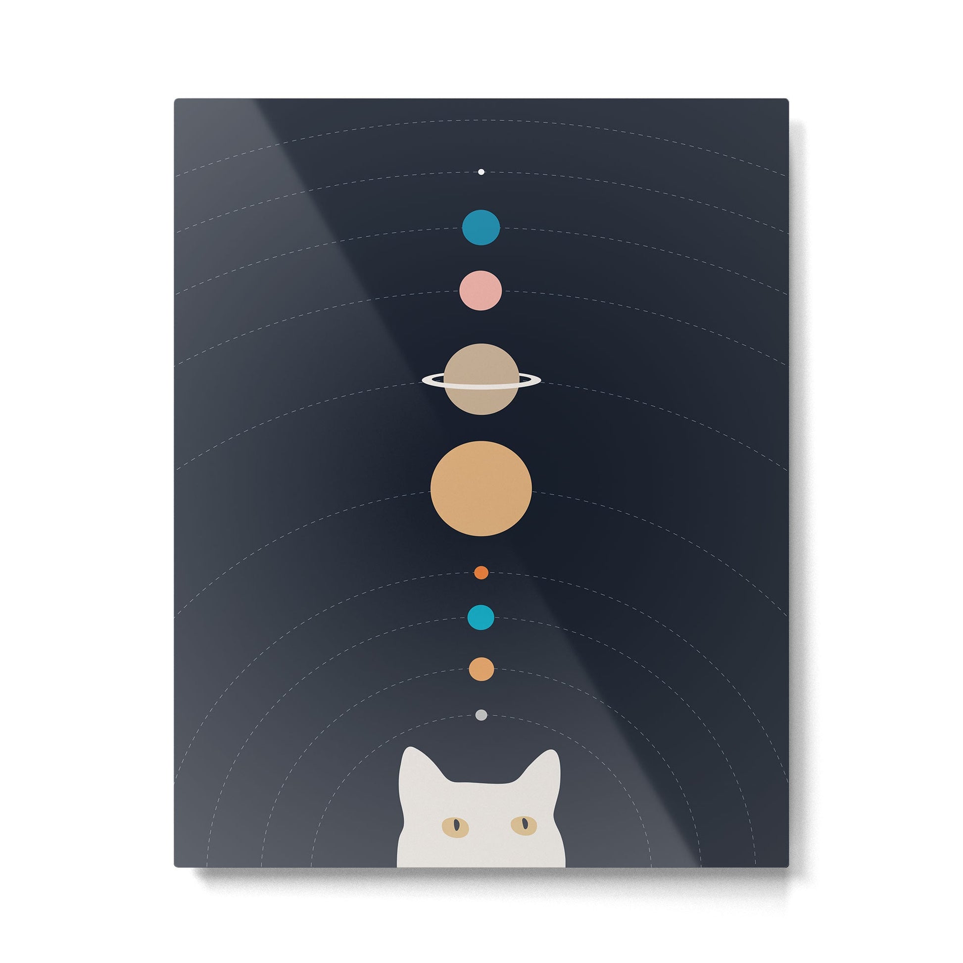 Cat Landscape 125 Metal Print | TeksDecor
