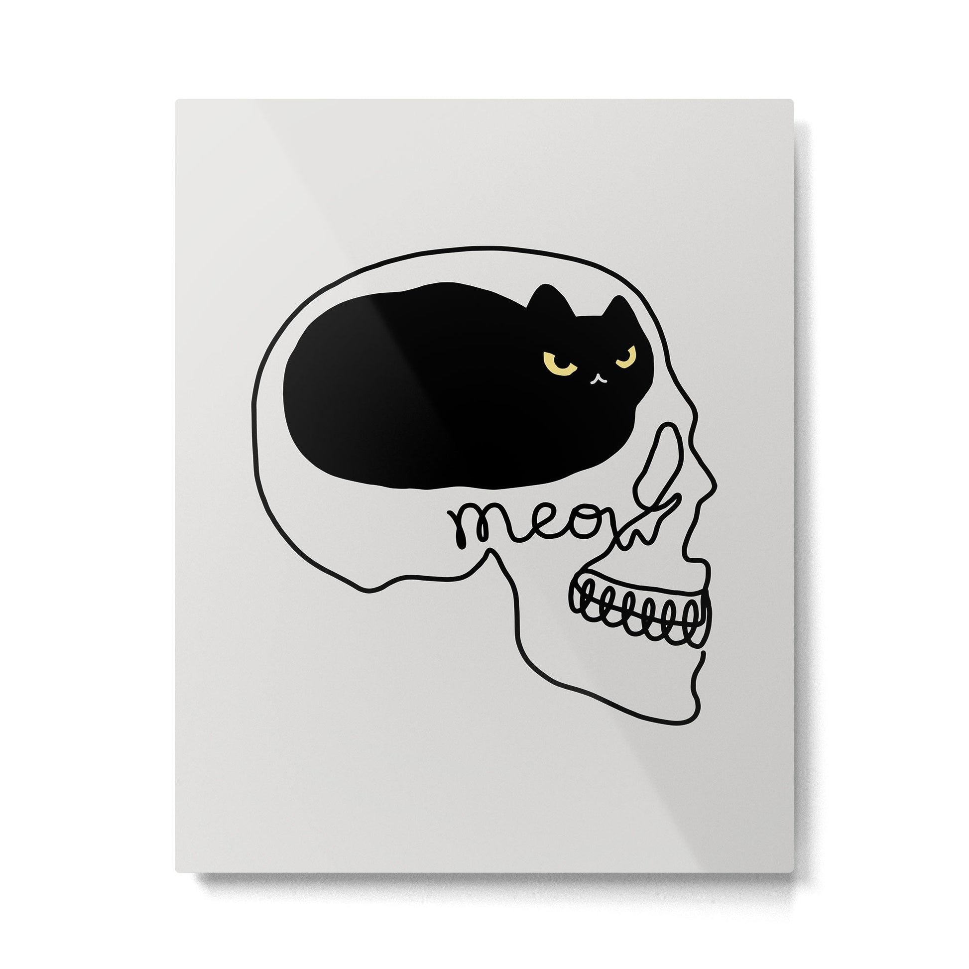 Cat Landscape 67: Cat People Metal Print | TeksDecor