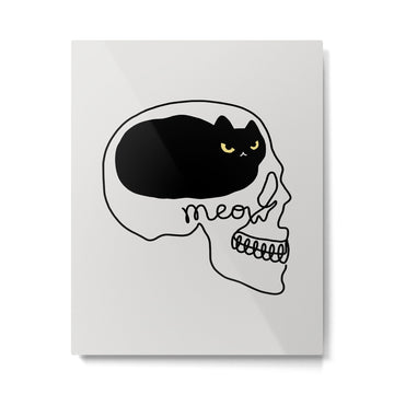 Cat Landscape 67: Cat People Metal Print | TeksDecor