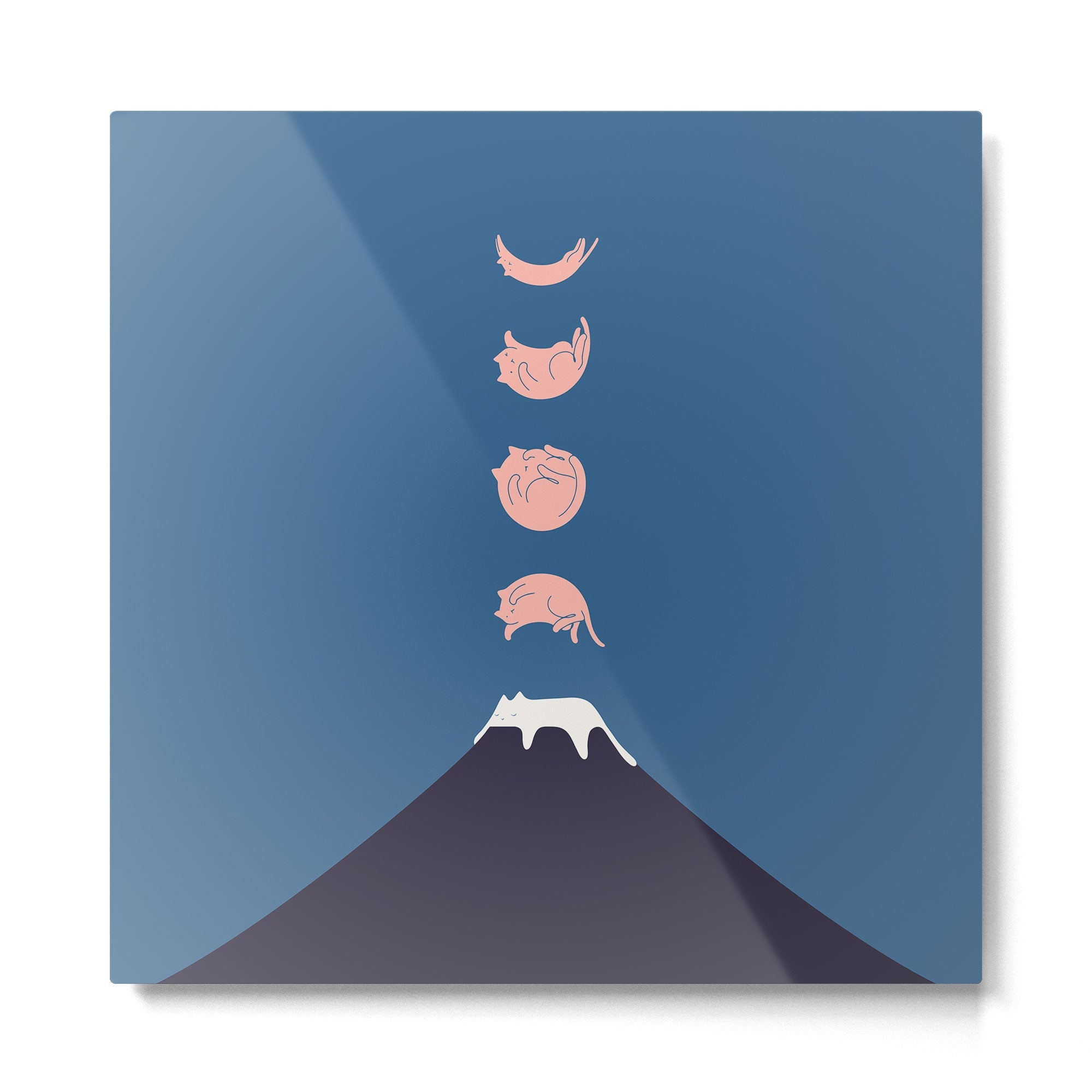 Cat Landscape 73 Metal Print | TeksDecor