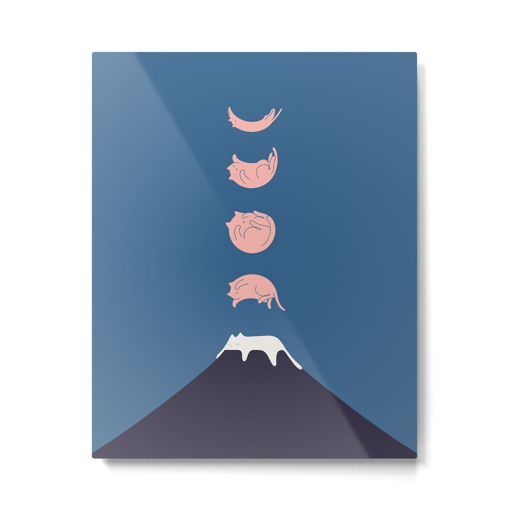 Cat Landscape 73 Metal Print | TeksDecor