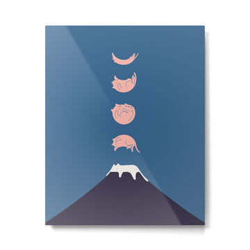 Cat Landscape 73 Metal Print | TeksDecor