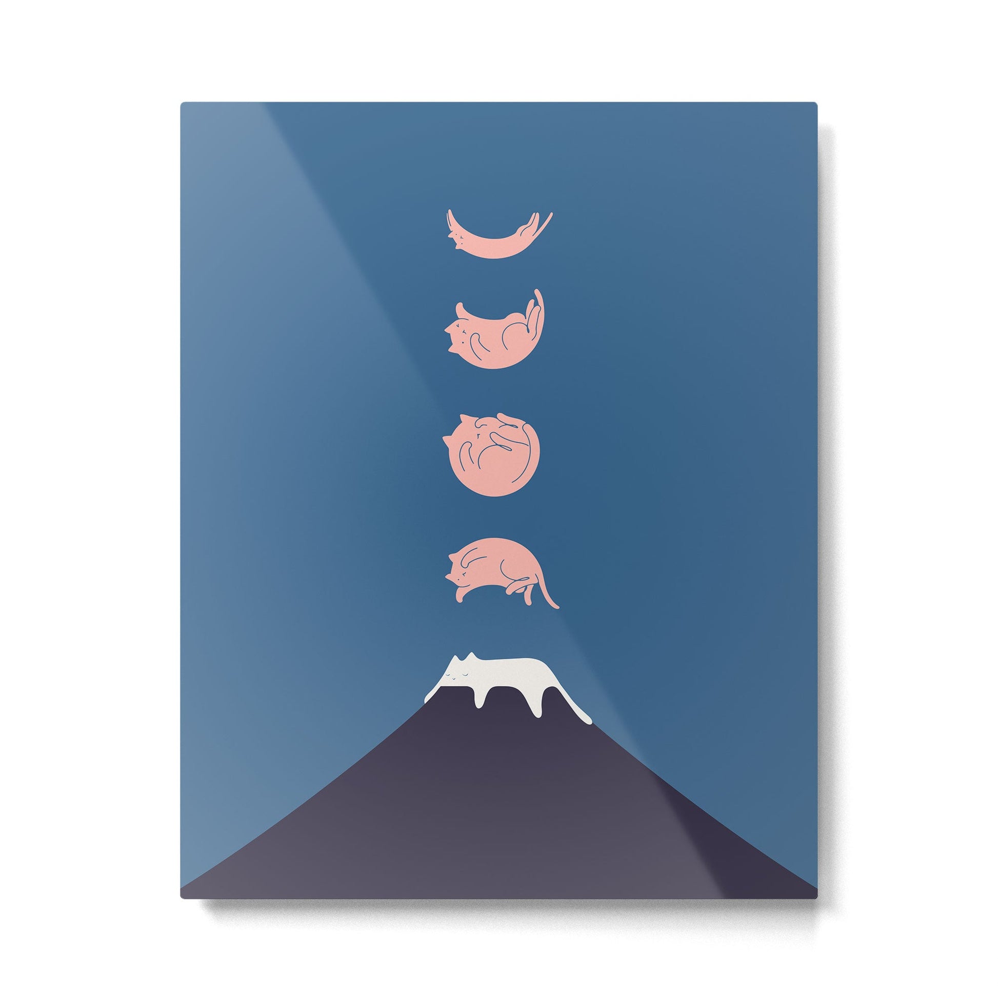 Cat Landscape 73 Metal Print | TeksDecor