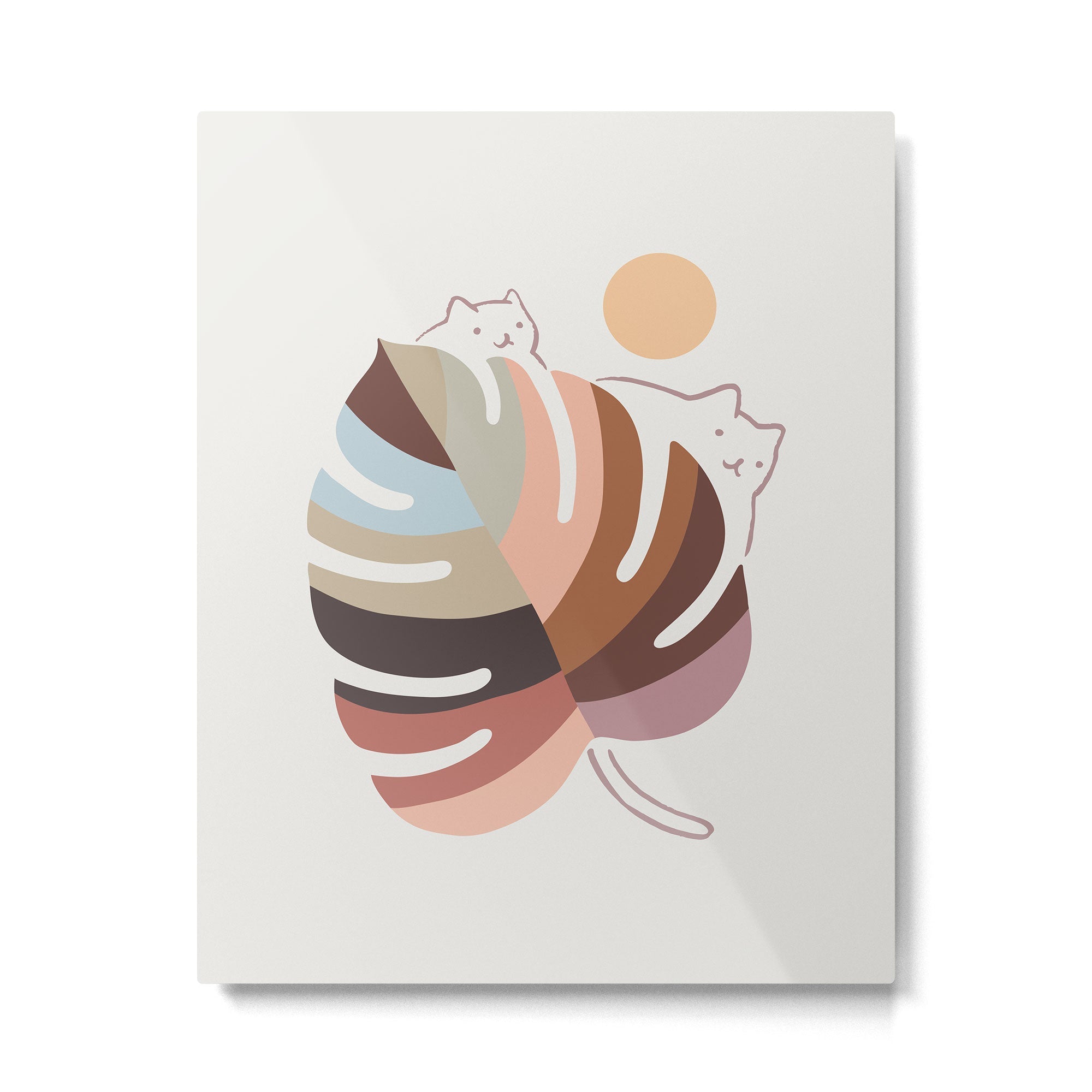 Cat Landscape 76 Metal Print | TeksDecor