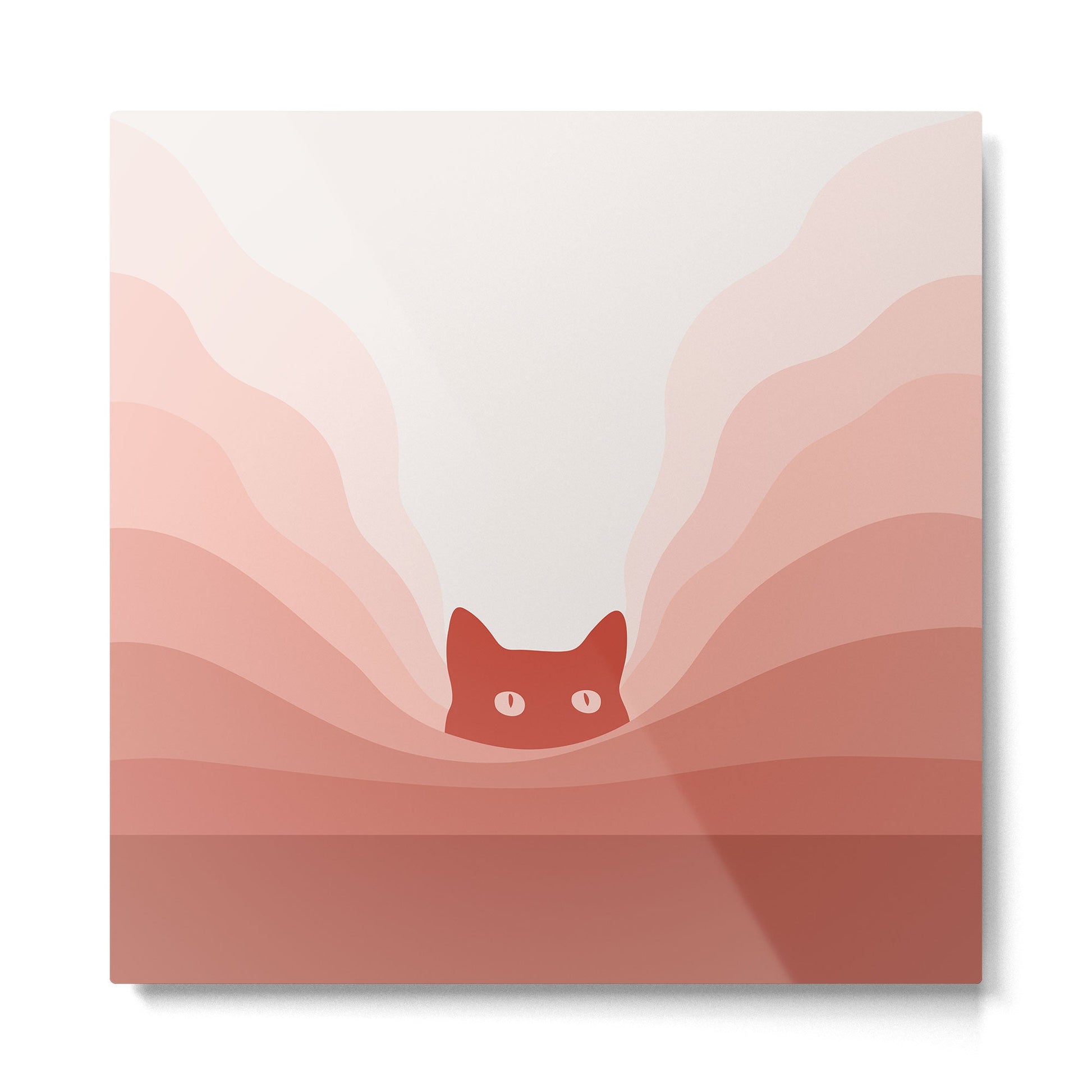 Cat Landscape 78 Metal Print | TeksDecor
