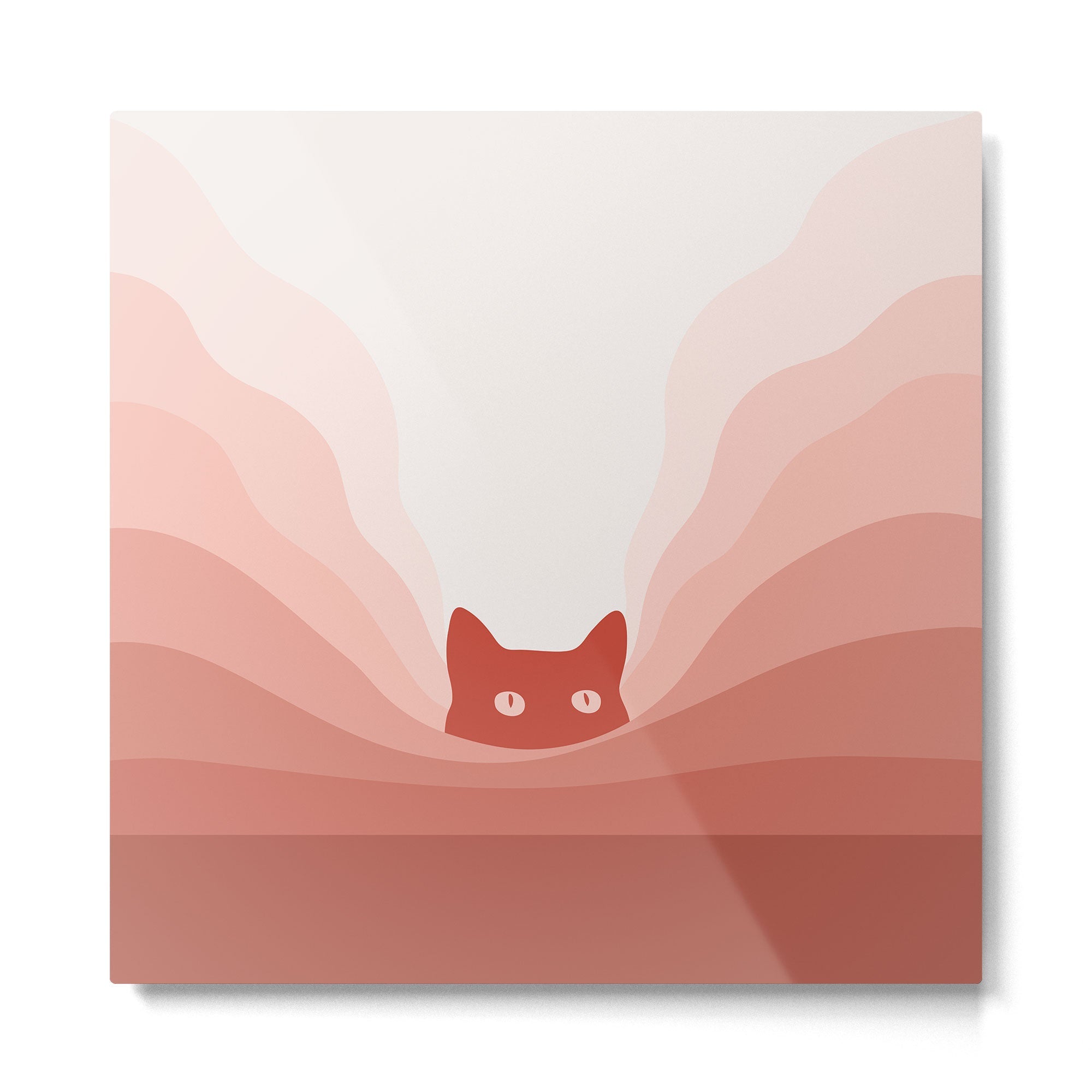 Cat Landscape 78 Metal Print | TeksDecor