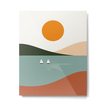 Cat Landscape 81 Metal Print | TeksDecor
