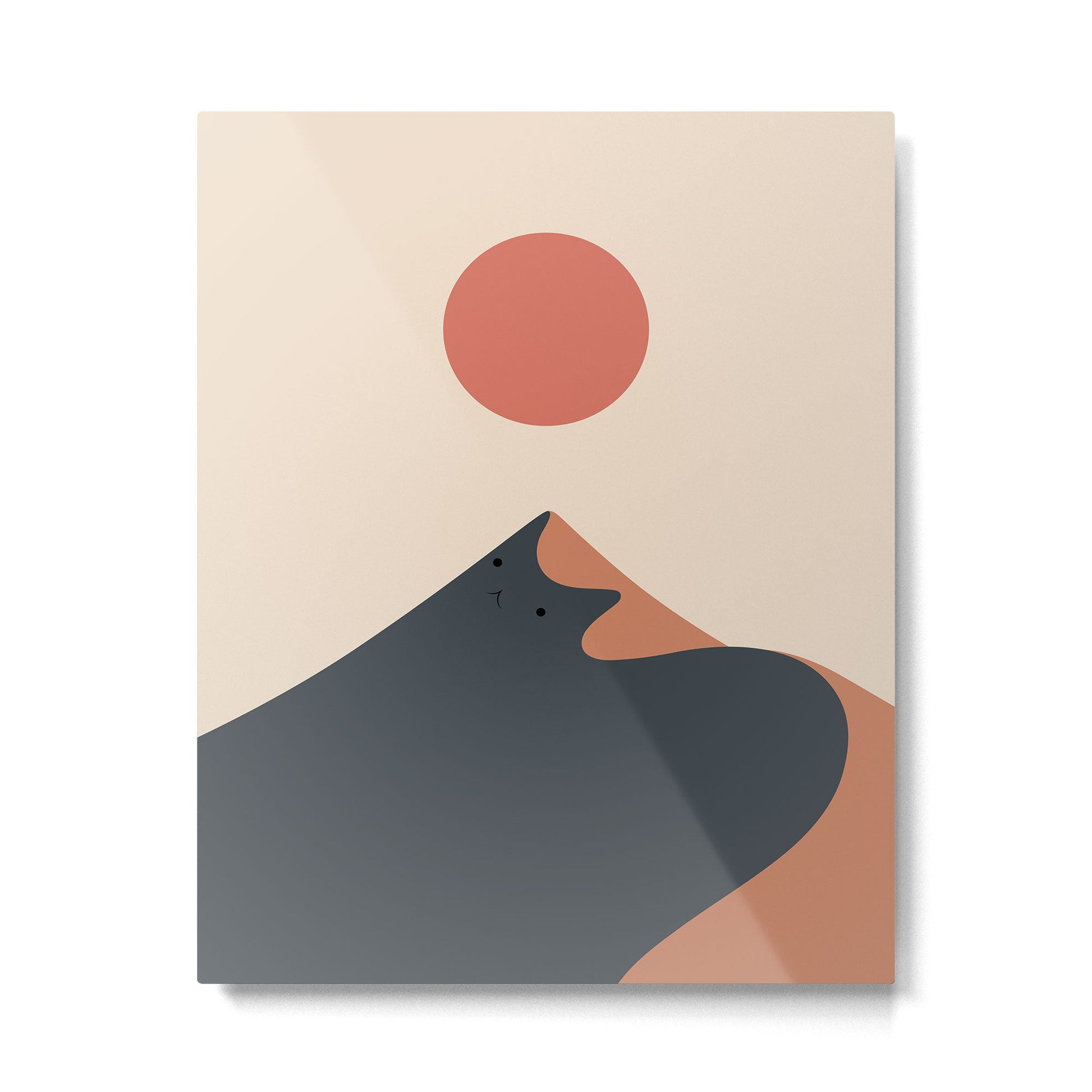 Cat Landscape 92 Metal Print | TeksDecor