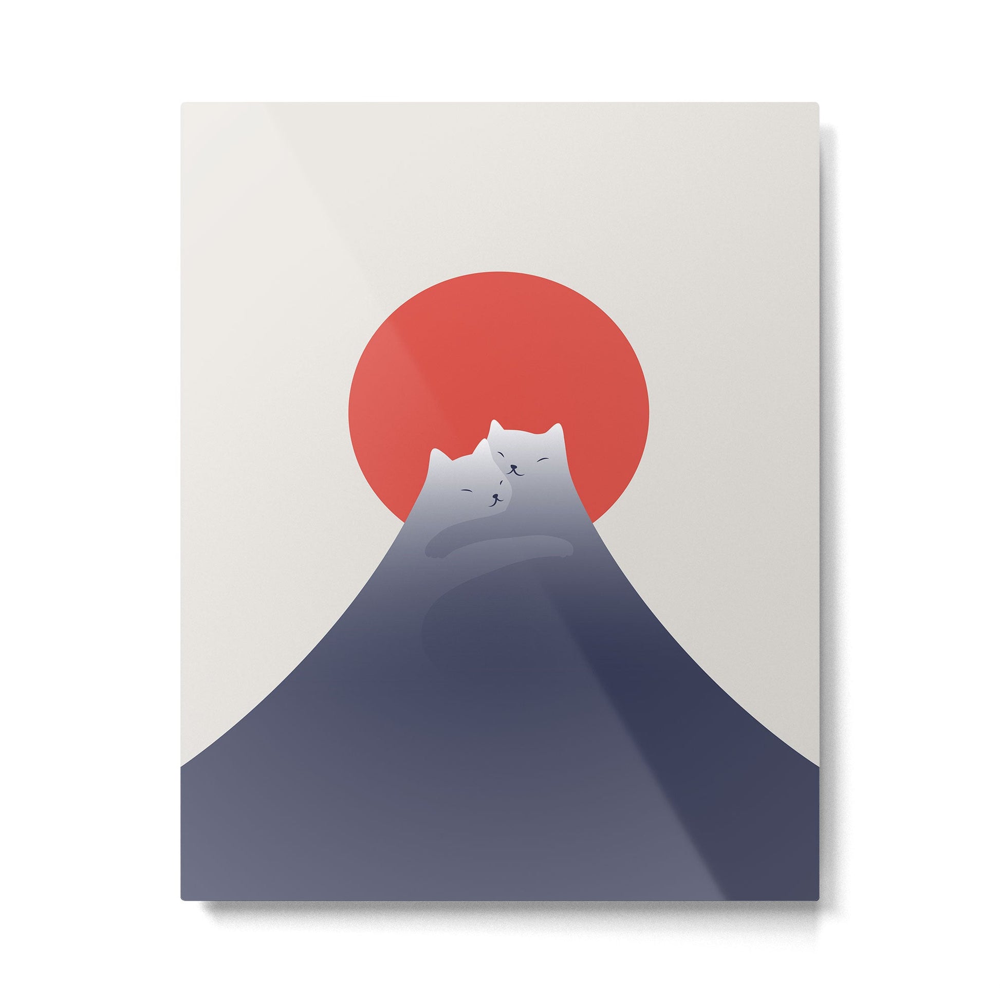 Cat Landscape 98 Metal Print | TeksDecor
