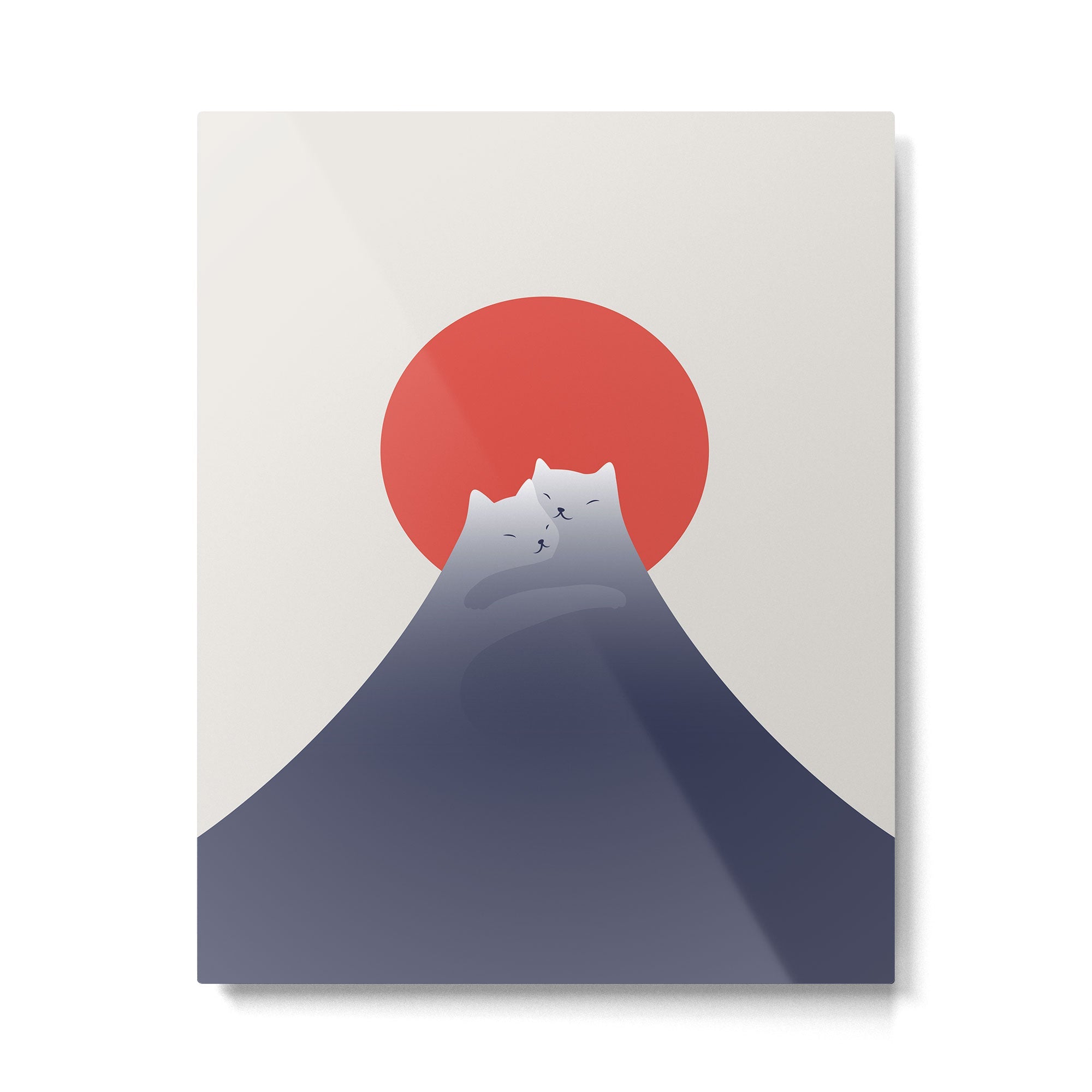 Cat Landscape 98 Metal Print | TeksDecor
