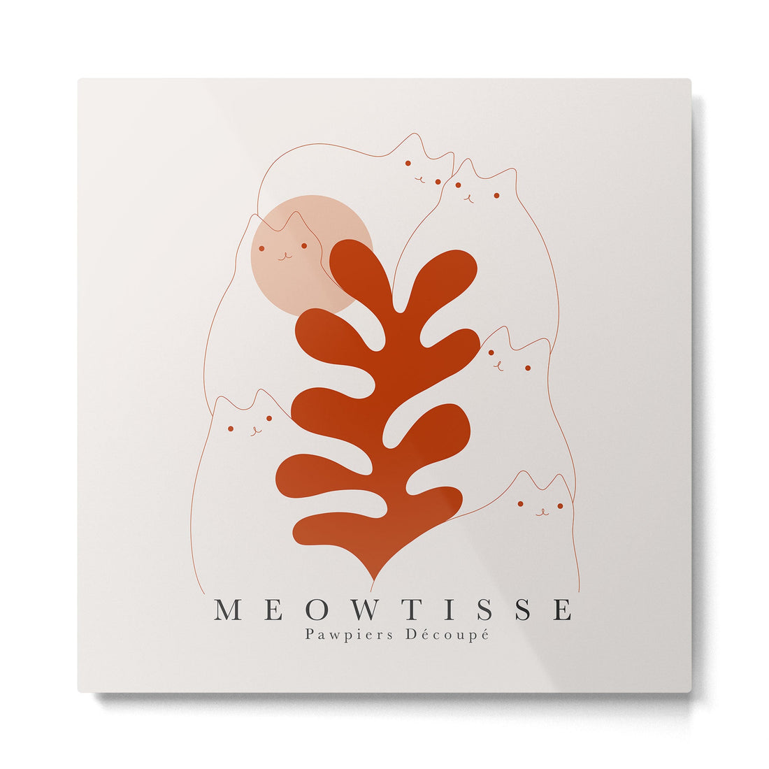 Meowtisse Metal Print | TeksDecor