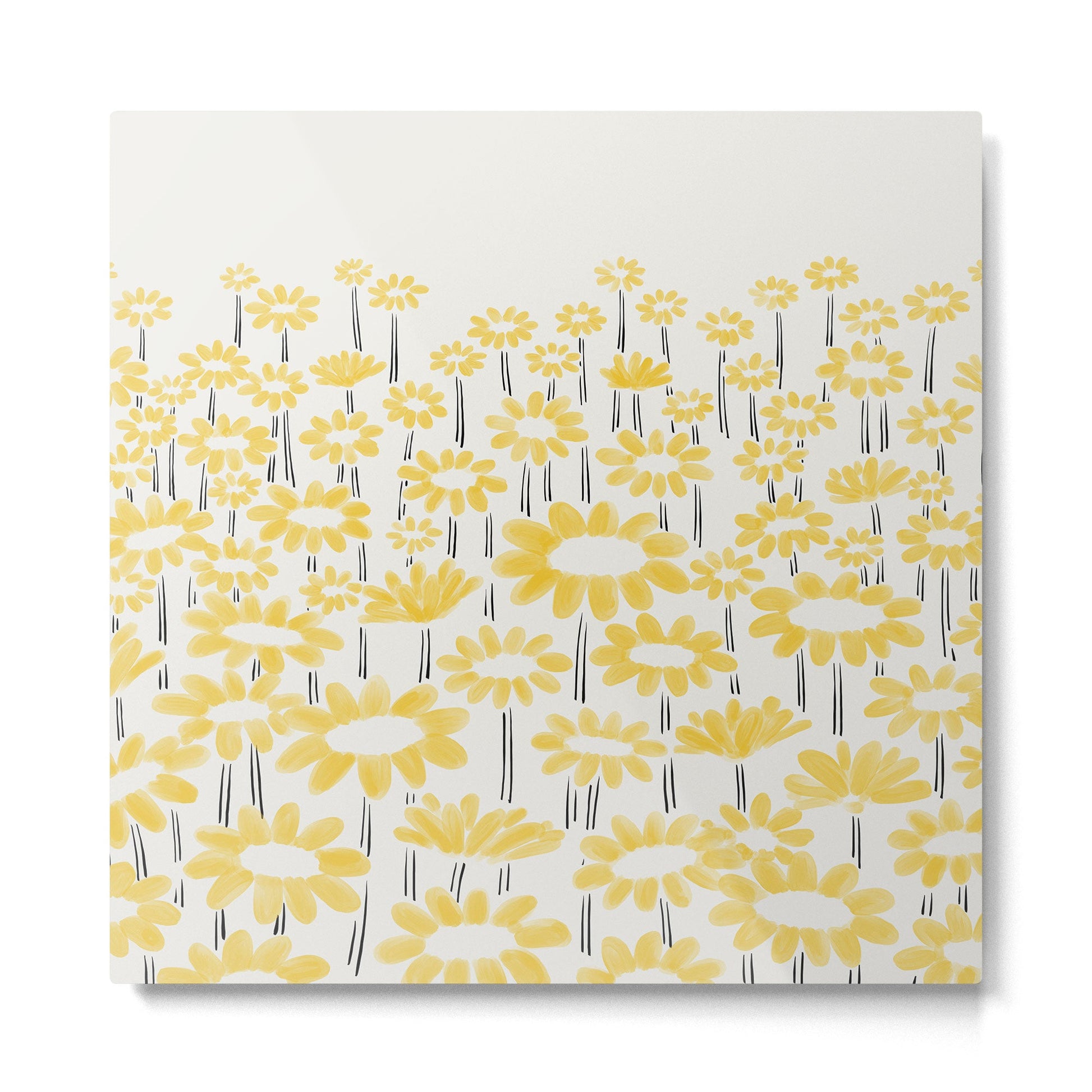 Sunflower Field Metal Print | TeksDecor